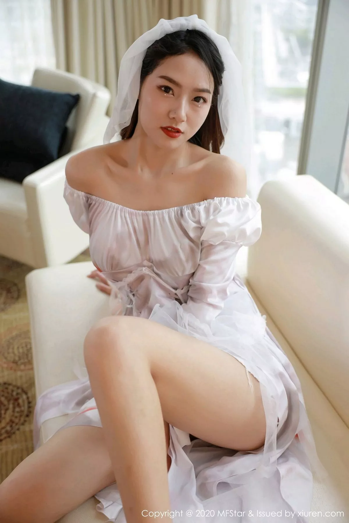 秀人集.com_[MFStar模范学院]Vol.408_嫩模方子萱万圣节鬼新娘主题撩裙露蕾丝内裤诱惑写真61P