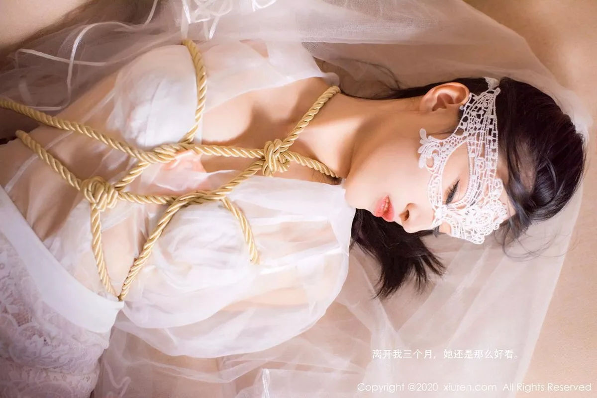 秀人集.com_[XiuRen秀人网]No.2746_嫩模还是陈梵妮绳艺捆绑新娘主题白色吊带蕾丝袜撩人诱惑写真56P