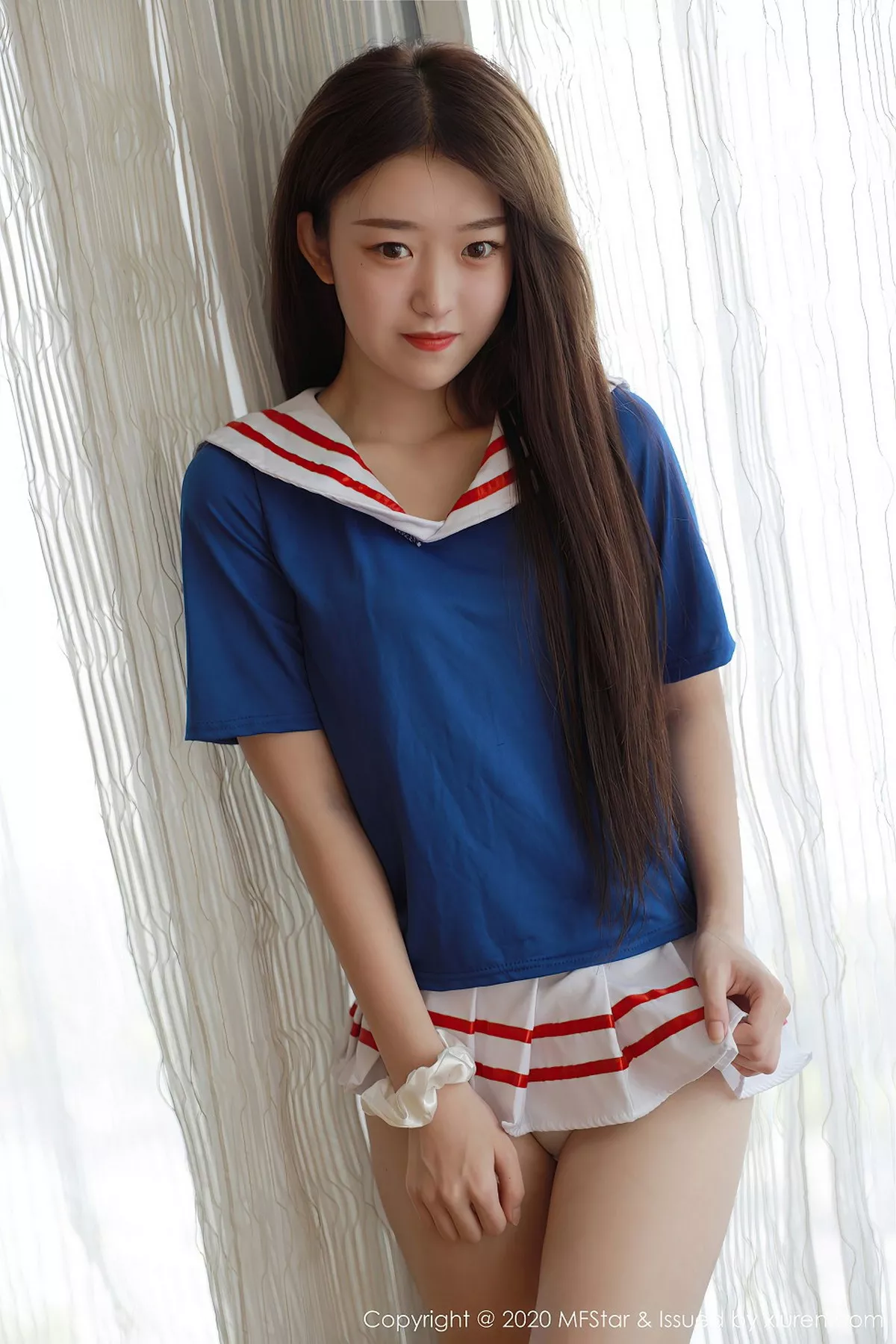 秀人集.com_[MFStar模范学院]Vol.395_嫩模小奶瓶呜鸣私房水手服性感百褶裙秀翘臀美腿诱惑写真60P