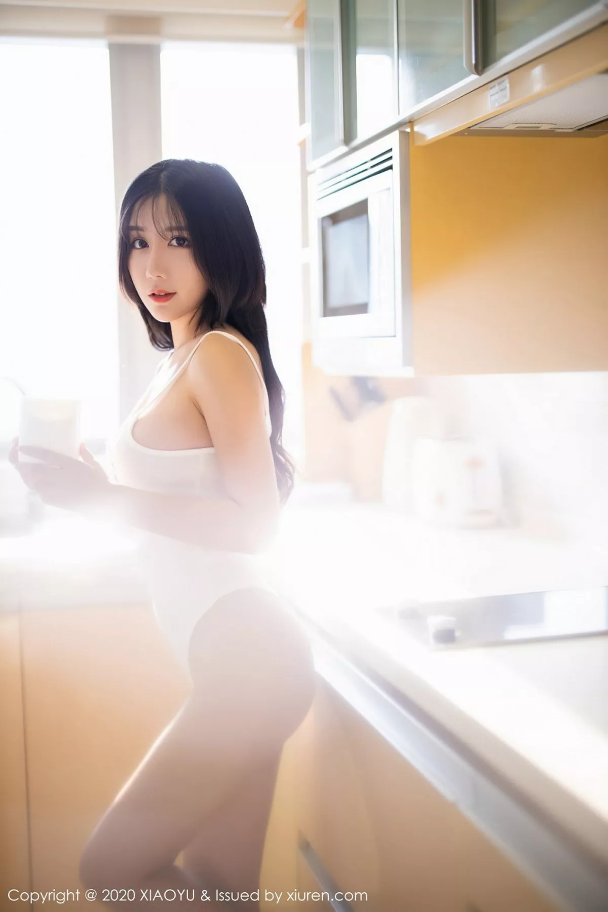 秀人集.com_[XiaoYu画语界]Vol.406_嫩模陈梦babe私房白色日系吊带秀完美身材光滑诱人写真76P