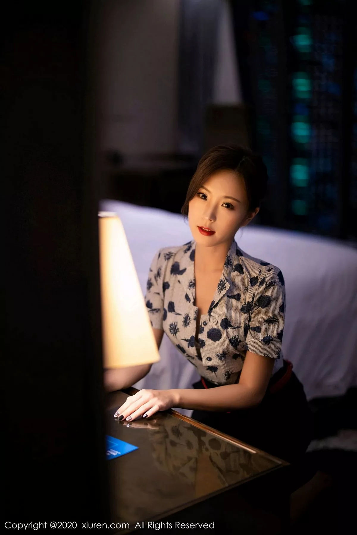 秀人集.com_[XiaoYu画语界]Vol.407_嫩模杨紫嫣Cynthia空乘制服主题性感内衣配黑丝裤袜诱惑写真82P