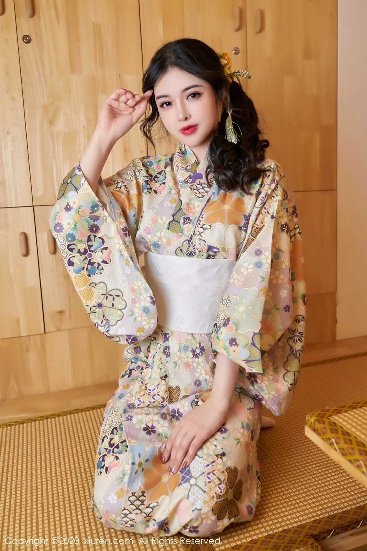 秀人集.com_[XiuRen秀人网]No.2853_嫩模韩静安私房花色性感和服半撩露白嫩翘臀美腿完美诱惑写真65P