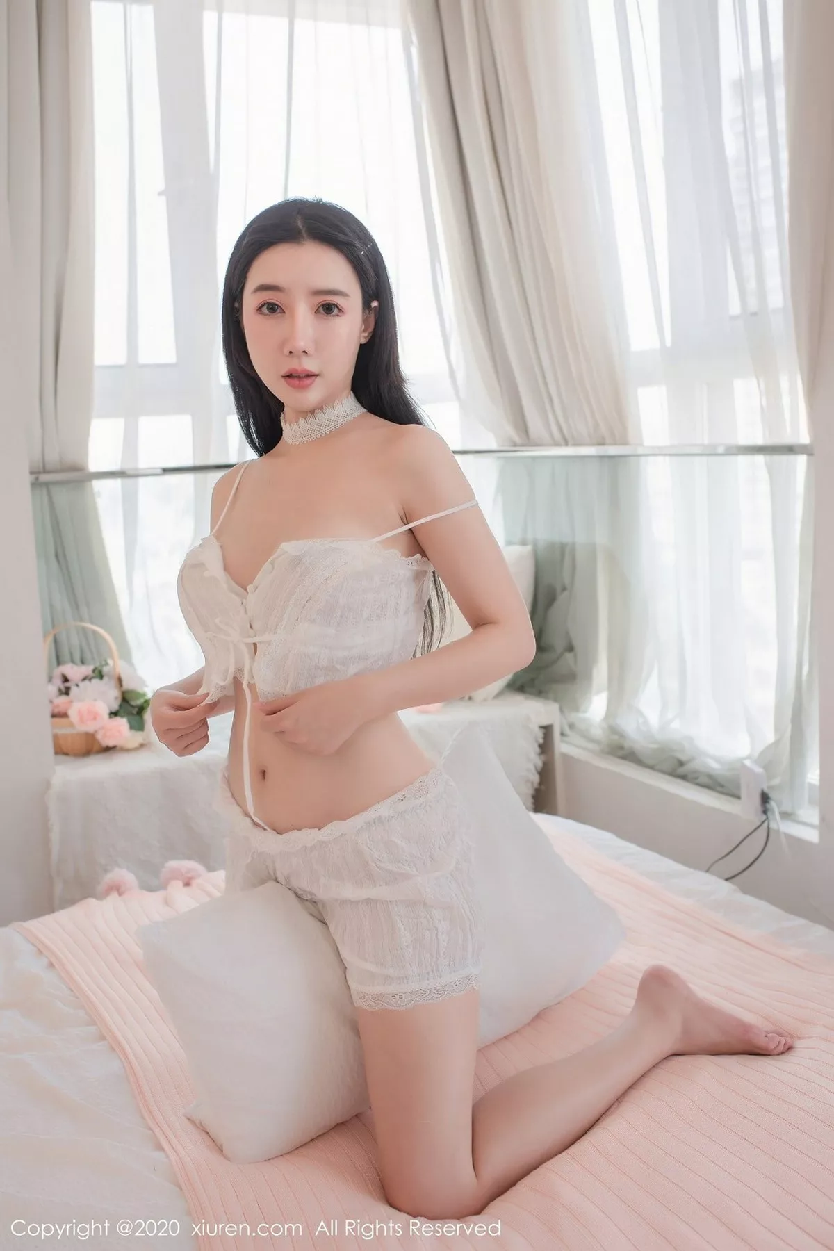 秀人集.com_[XiuRen秀人网]No.2890_嫩模陈梦babe私密轻熟卧室主题私房粉色内衣秀魔鬼身材诱惑写真59P