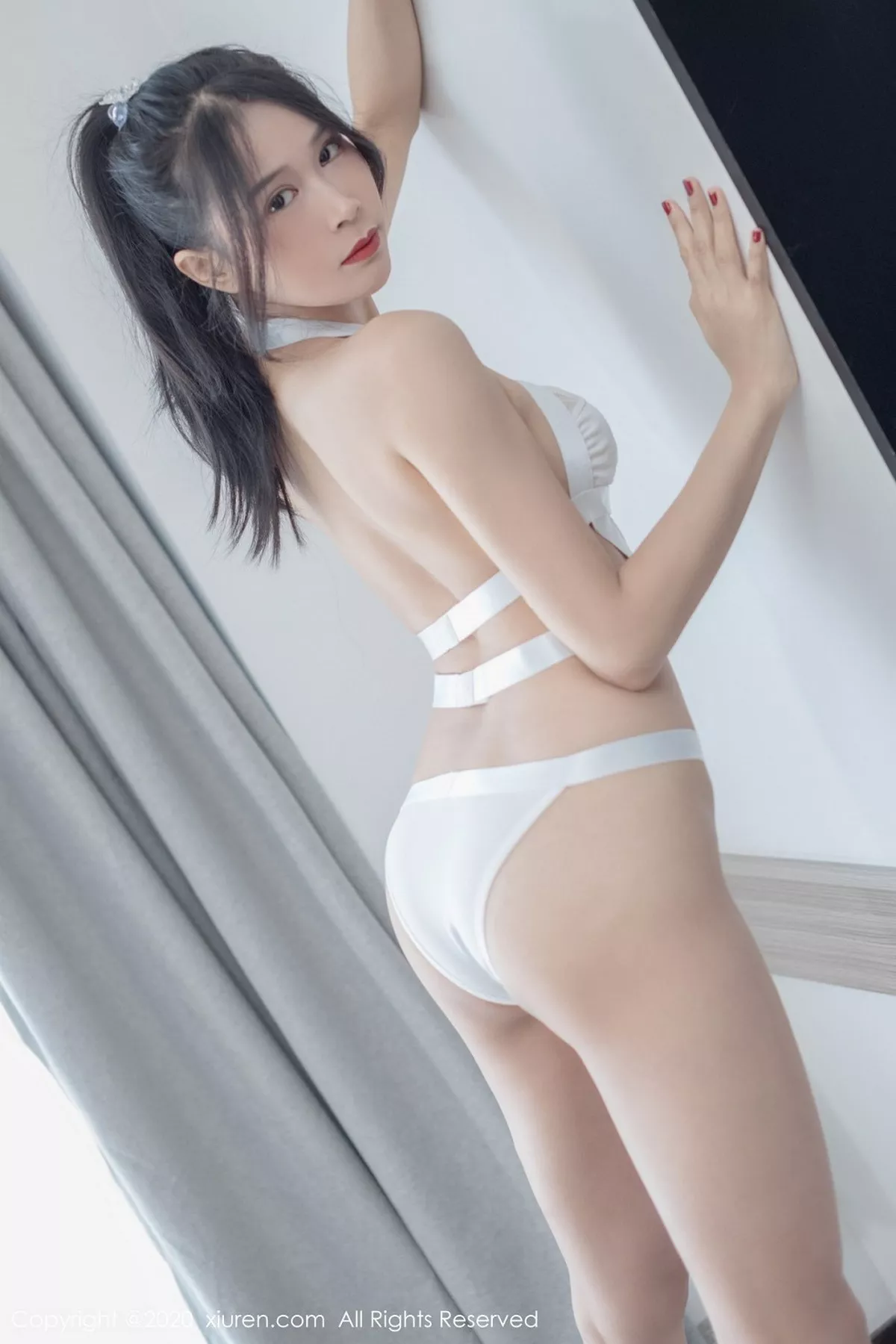 秀人集.com_[XiuRen秀人网]No.2777_嫩模园园呀私房白色性感情趣内衣秀曼妙身姿妩媚诱惑写真43P