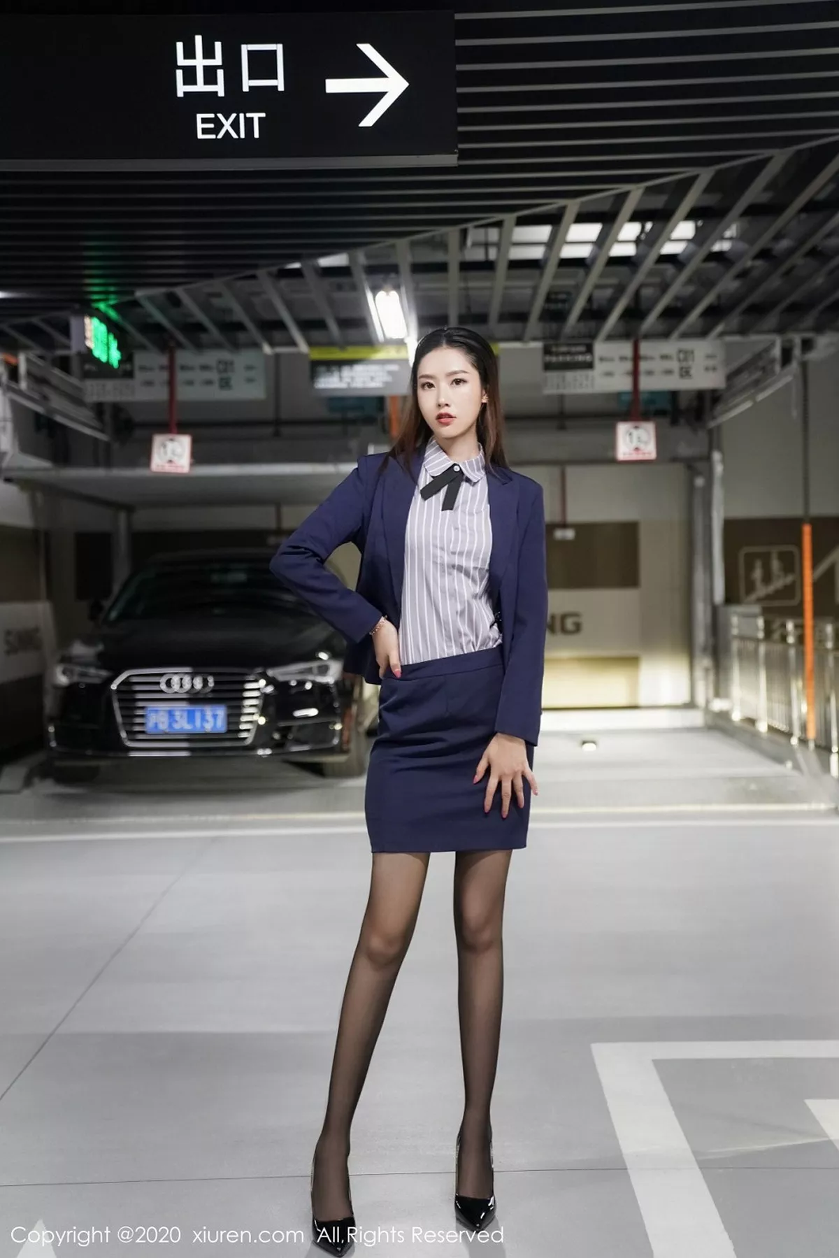 秀人集.com_[XiuRen秀人网]No.2784_嫩模方子萱职场秘书OL主题私房半脱露性感黑色内衣秀高挑身材写真81P