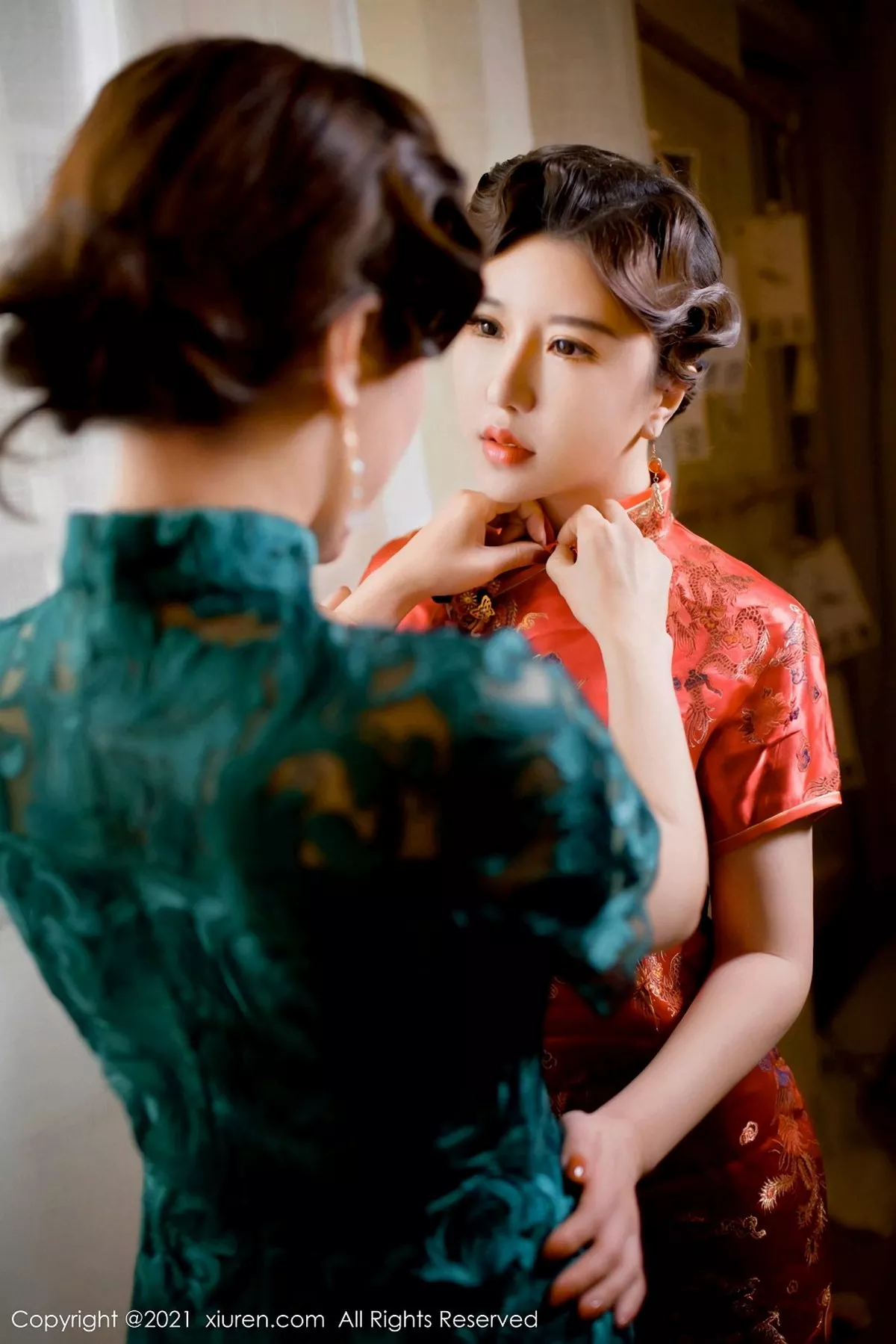 秀人集.com_[XiuRen秀人网]No.3003_嫩模Lucky沈欢欣性感姐妹花双人拉拉合集撩人姿势诱惑写真45P