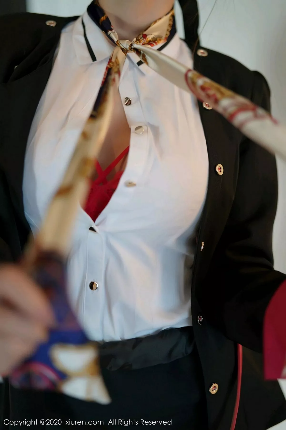 秀人集.com_[XiuRen秀人网]No.2915_女神周于希Sandy空姐真实场景剧情主题红色内衣配黑丝诱惑写真106P