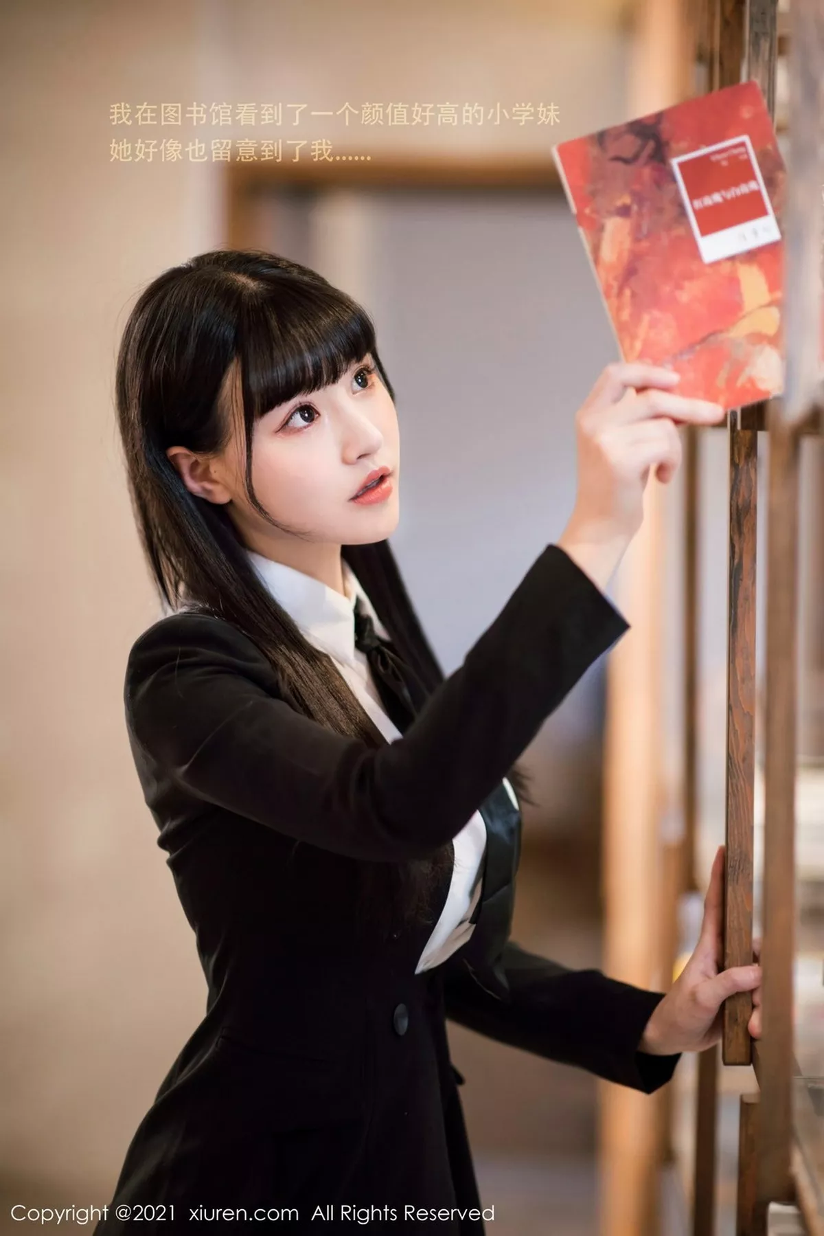 秀人集.com_[XiuRen秀人网]No.3038_女神朱可儿Flower图书馆主题脱白衬衣露完美身材撩人诱惑写真45P