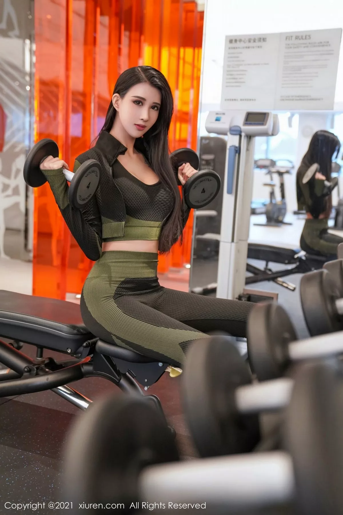 秀人集.com_[XiuRen秀人网]No.3040_嫩模葛征江浙沪旅拍健身房主题紧身运动装秀完美曲线性感写真56P