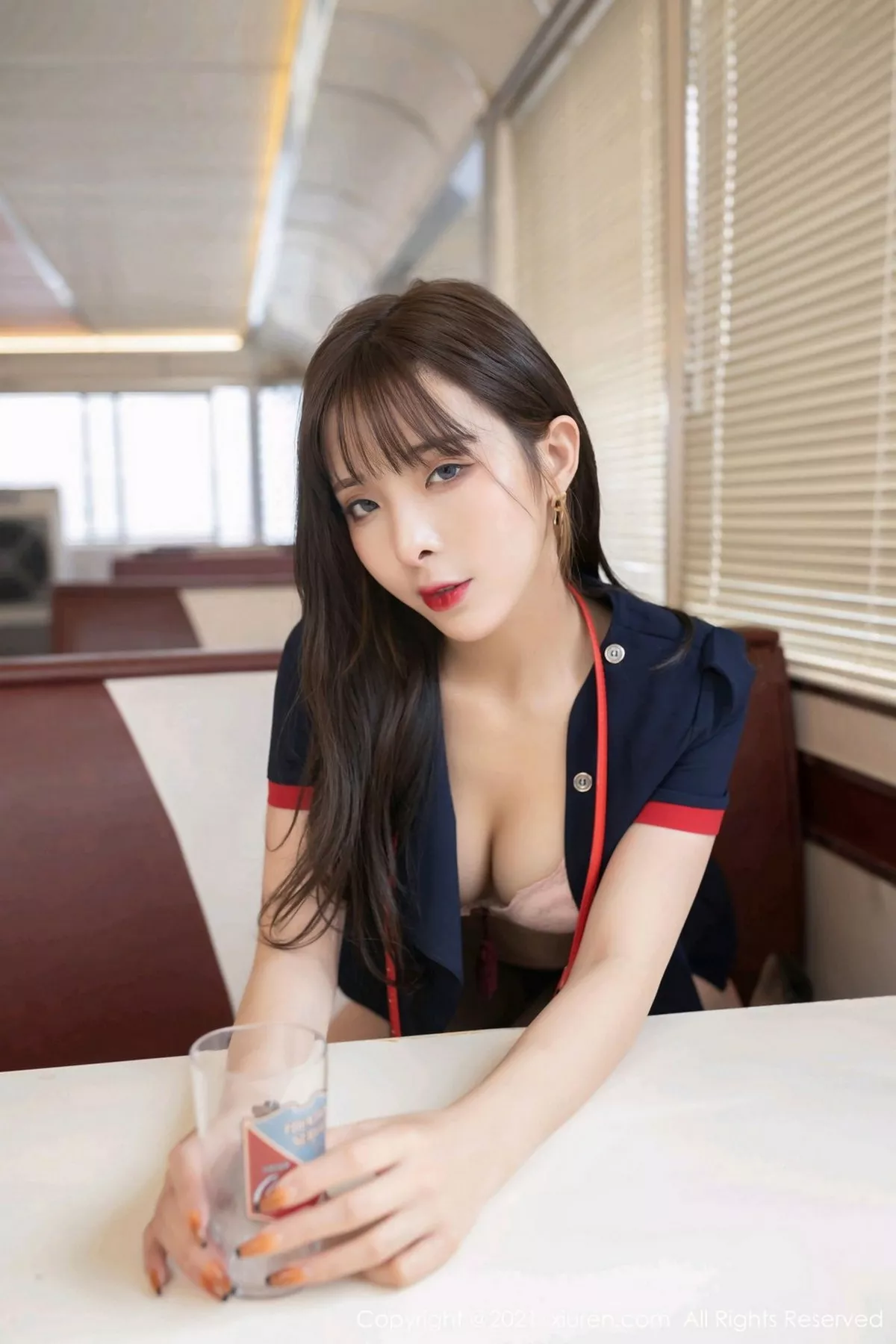 秀人集.com_[XiuRen秀人网]No.3056_嫩模陈小喵三亚旅拍角色扮演主题脱制服露粉色内衣撩人诱惑写真66P