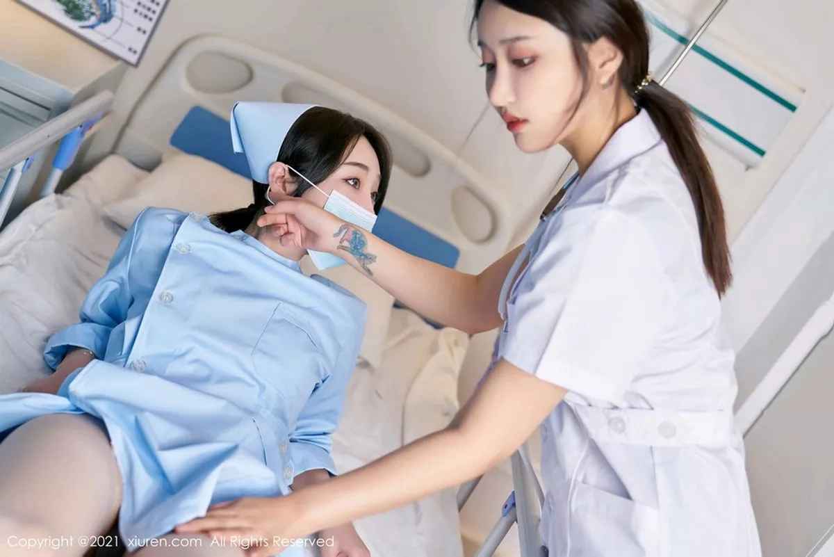 秀人集.com_[XiuRen秀人网]No.3060_嫩模九月生＆林子欣心愿旅拍医生护士剧情主题床上撩人诱惑写真85P