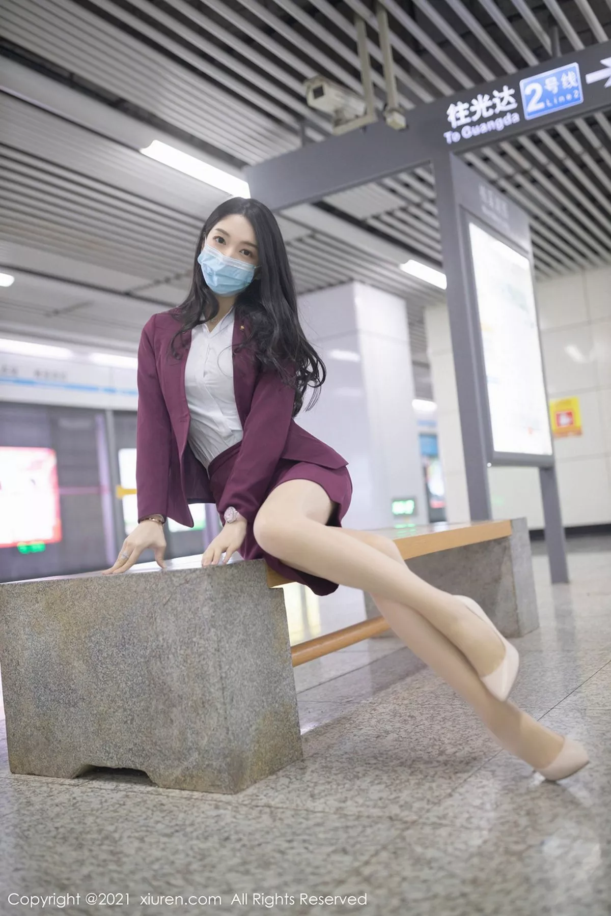 秀人集.com_[XiuRen秀人网]No.3092_女神Angela小热巴末班地铁场景主题开档肉丝露蕾丝内裤诱惑写真87P