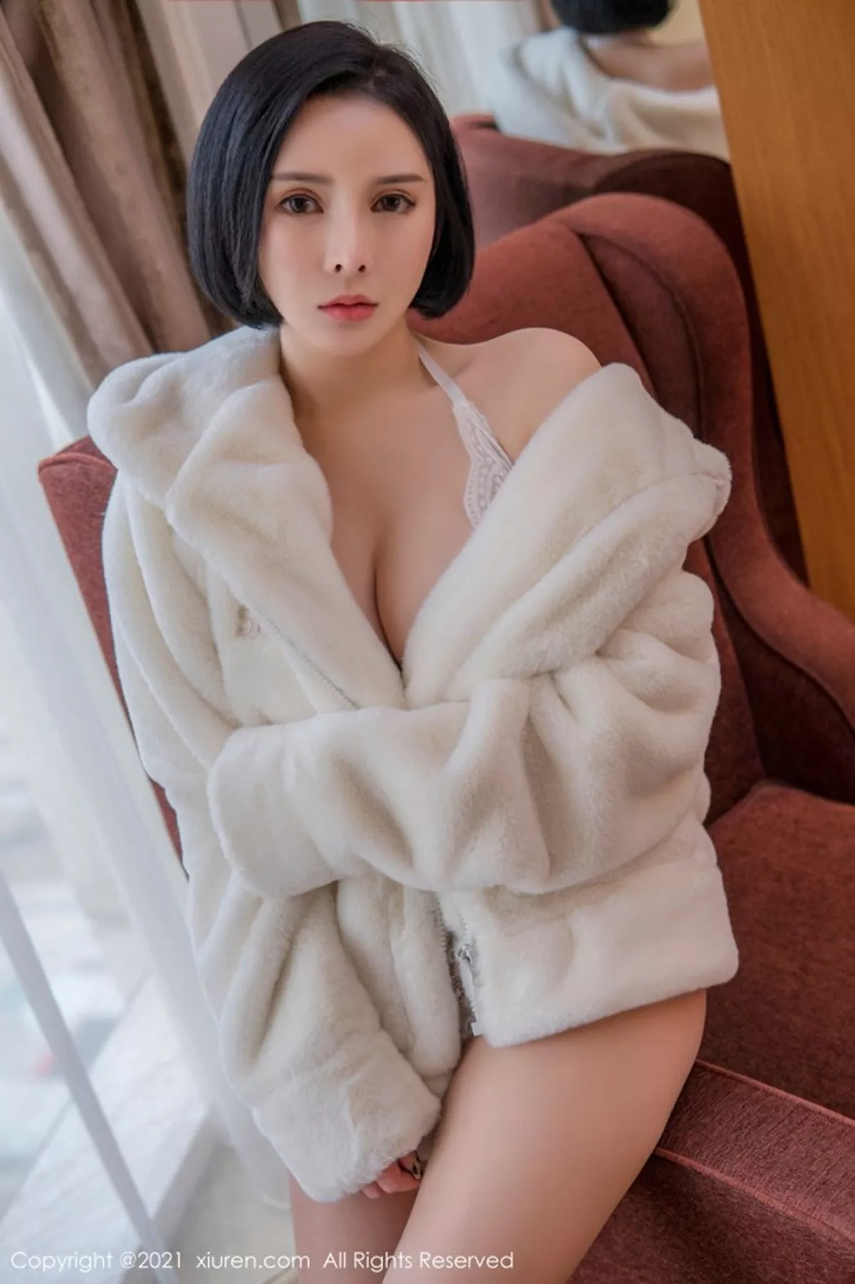 秀人集.com_[XiuRen秀人网]No.3138_豪乳御姐韩珊珊私房白色缕空连体内衣配肉丝裤袜惹火诱惑写真49P