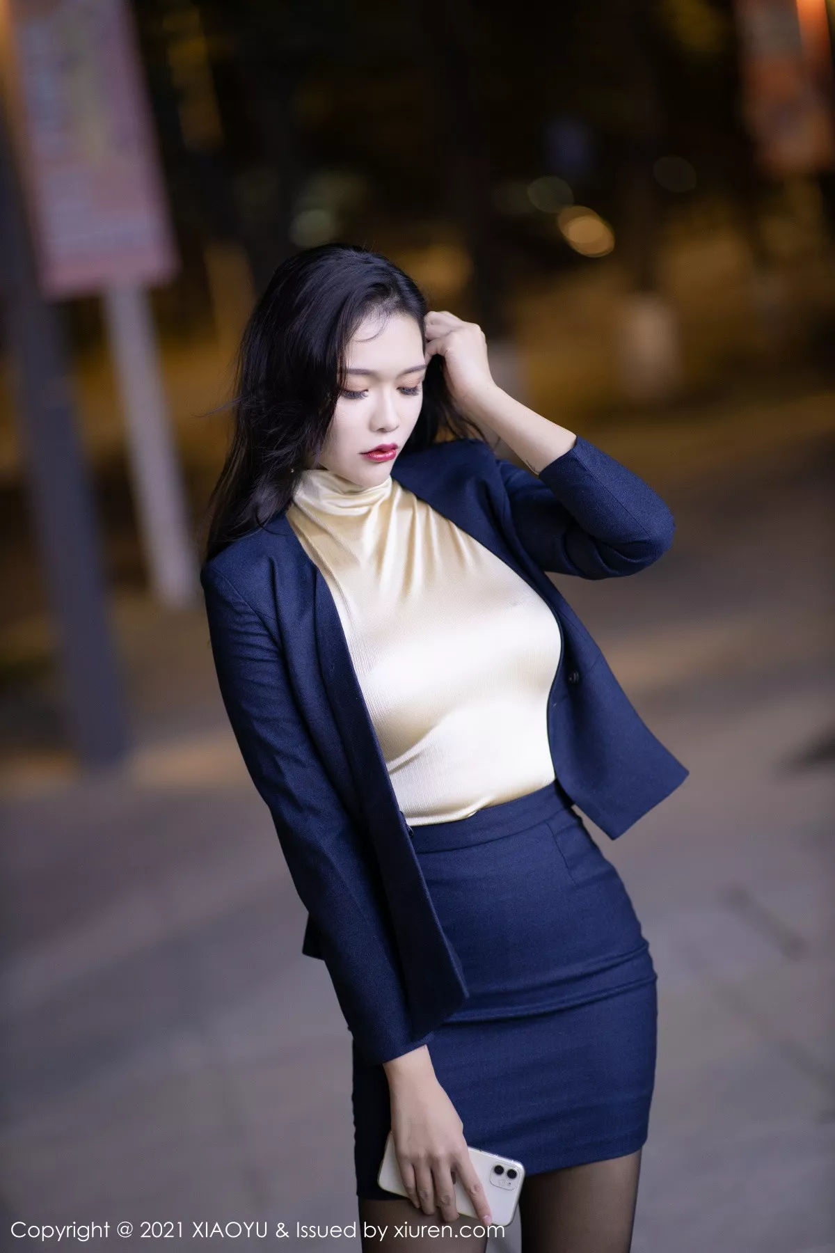 秀人集.com_[XiaoYu画语界]Vol.481_嫩模娜比时尚外景车拍主题半脱露黑丝裤袜秀翘臀诱惑写真73P