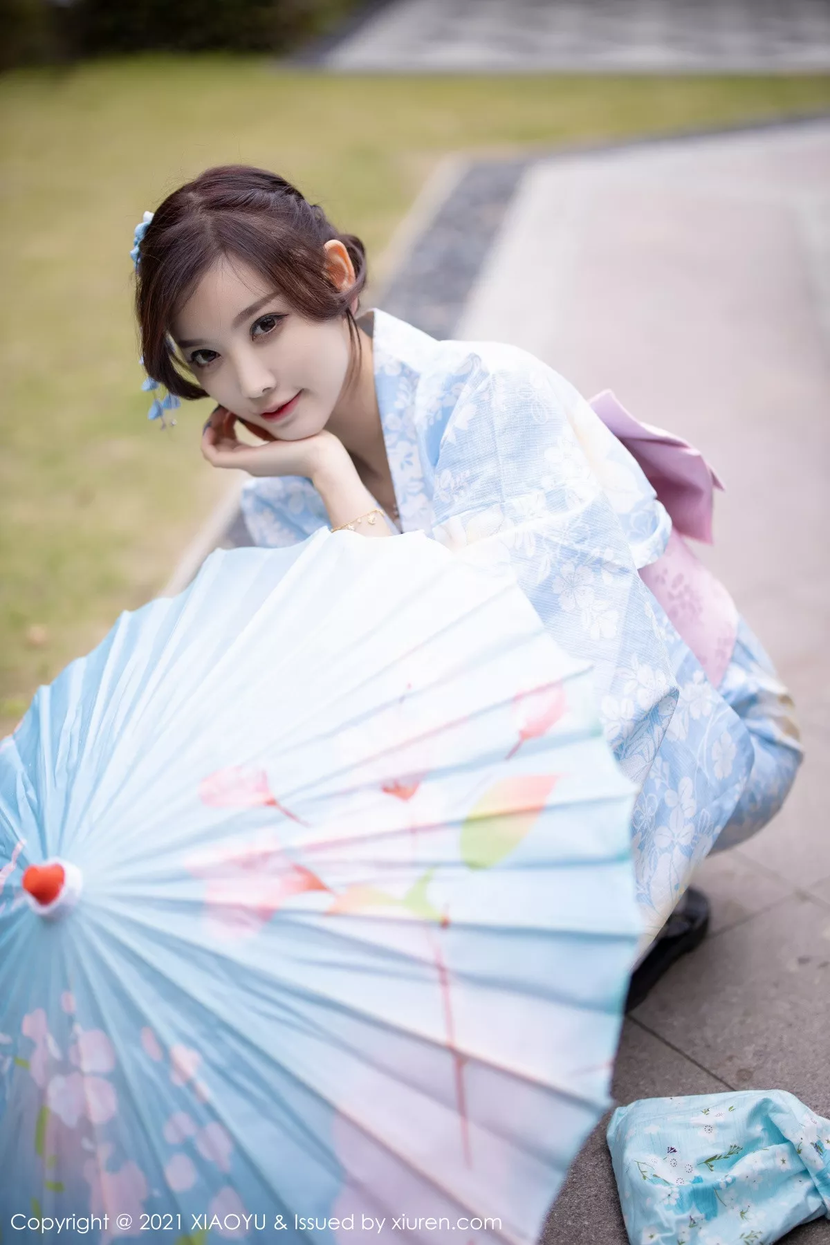 秀人集.com_[XiaoYu画语界]Vol.482_女神杨晨晨sugar厦门旅拍户外日式和服系列半脱撩人诱惑写真80P