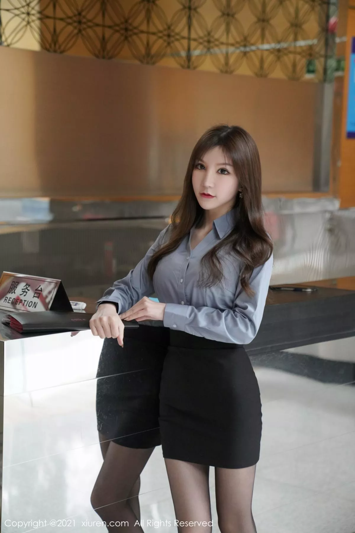 秀人集.com_[XiuRen秀人网]No.3187_嫩模周于希Sandy消防培训主题性感黑短裙下超薄黑丝裤袜魅惑写真50P