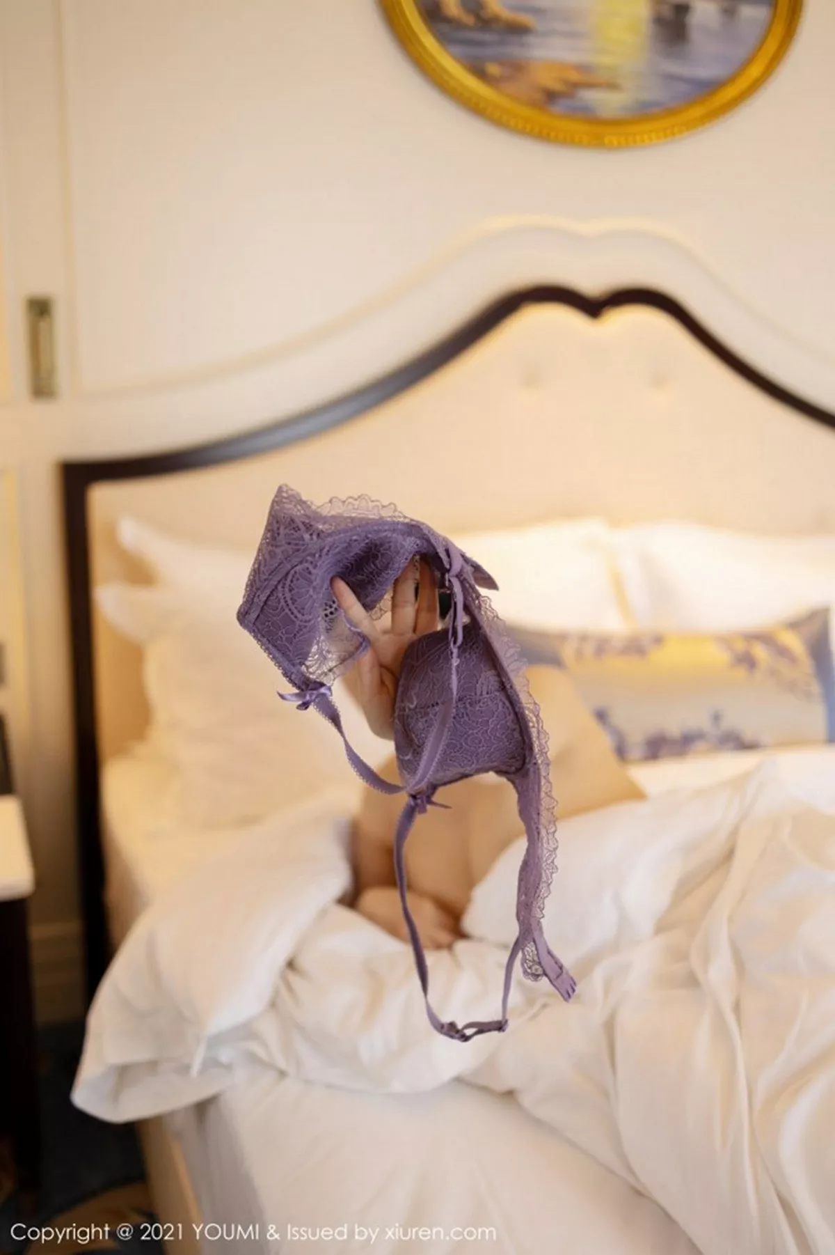 秀人集.com_[YouMi尤蜜荟]Vol.603_嫩模允爾剧情空姐女友主题床上蕾丝内衣配肉丝裤袜诱惑写真92P