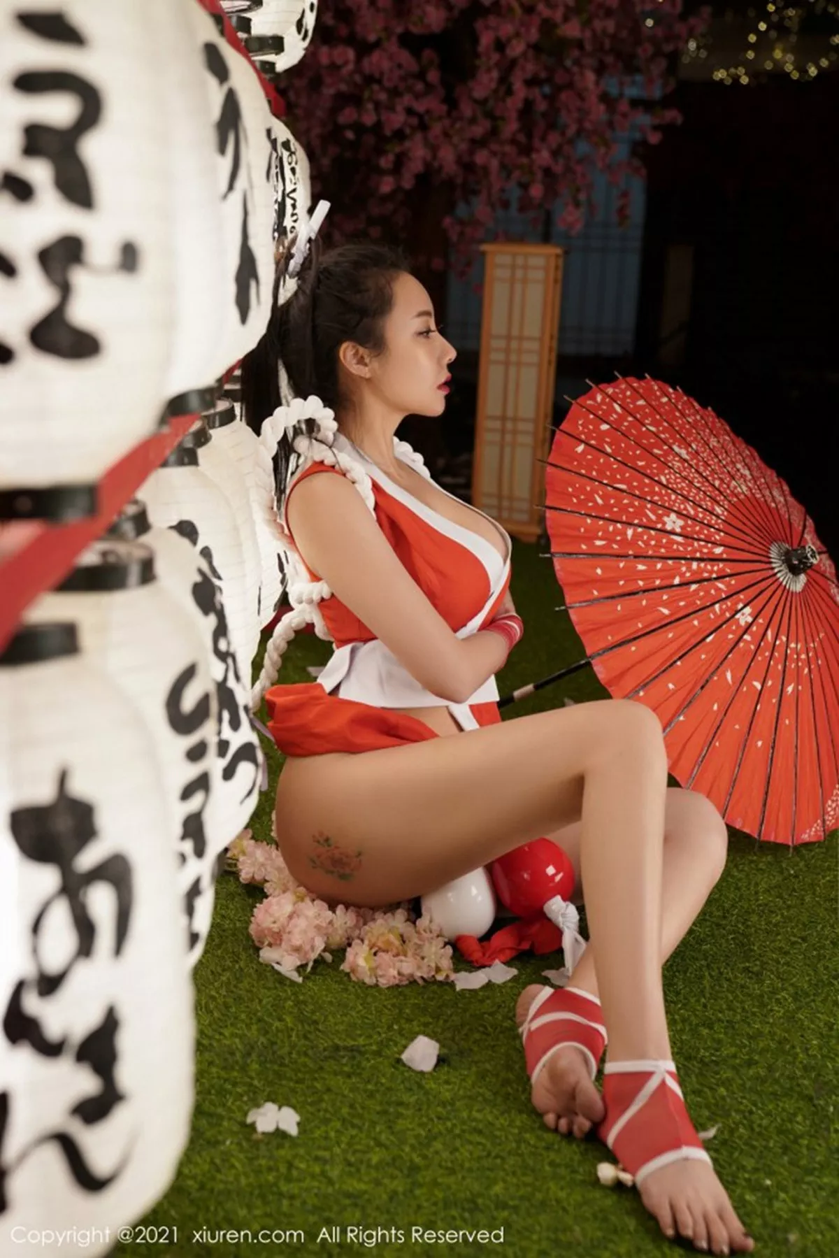 秀人集.com_[XiuRen秀人网]No.3126_性感御姐果儿Victoria江浙沪旅拍不知火舞主题秀火辣身材诱惑写真44P