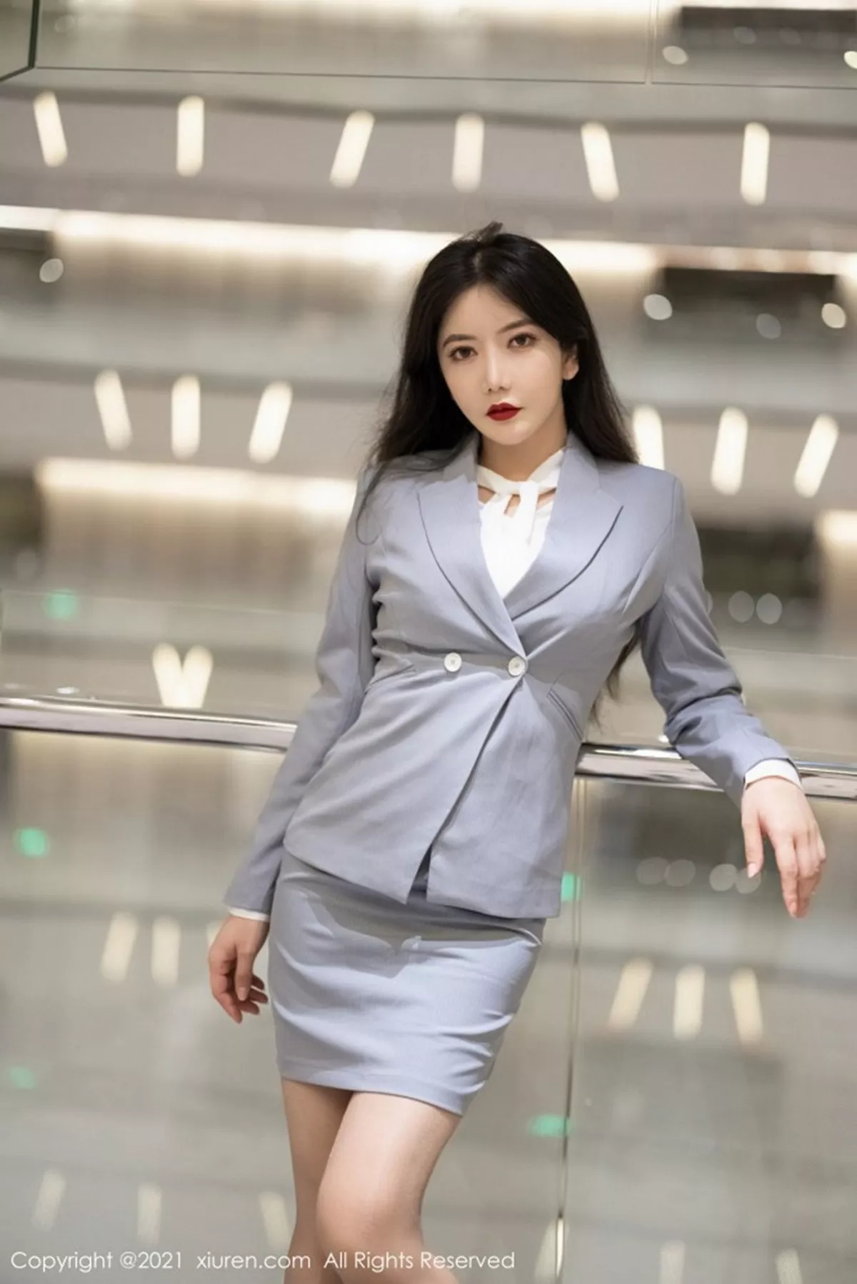 秀人集.com_[XiuRen秀人网]No.3127_嫩模心妍小公主职场制服OL主题私房蕾丝内衣秀豪乳翘臀诱惑写真36P