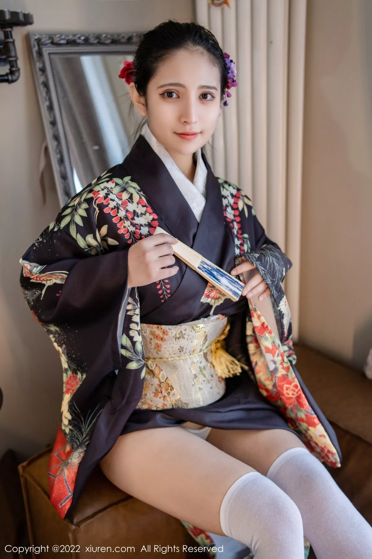 秀人集.com_[XiuRen秀人网]No.5309_模特久久Aimee日系居家和服半脱露白色抹胸内衣秀豪乳诱惑写真62P