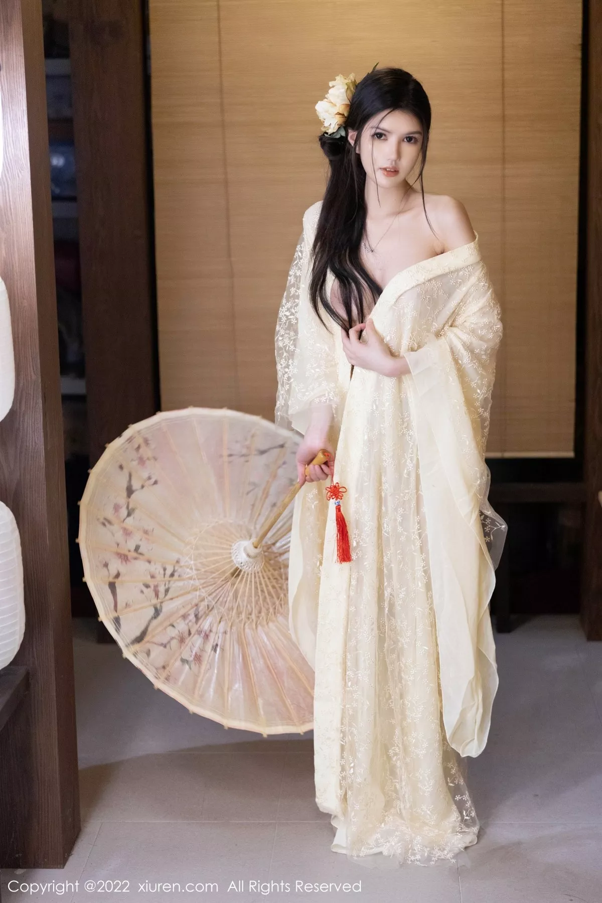 秀人集.com_[XiuRen秀人网]No.5387_模特媛媛酱belle淡黄轻透古装服配超薄肉丝秀惹火身材诱惑写真60P