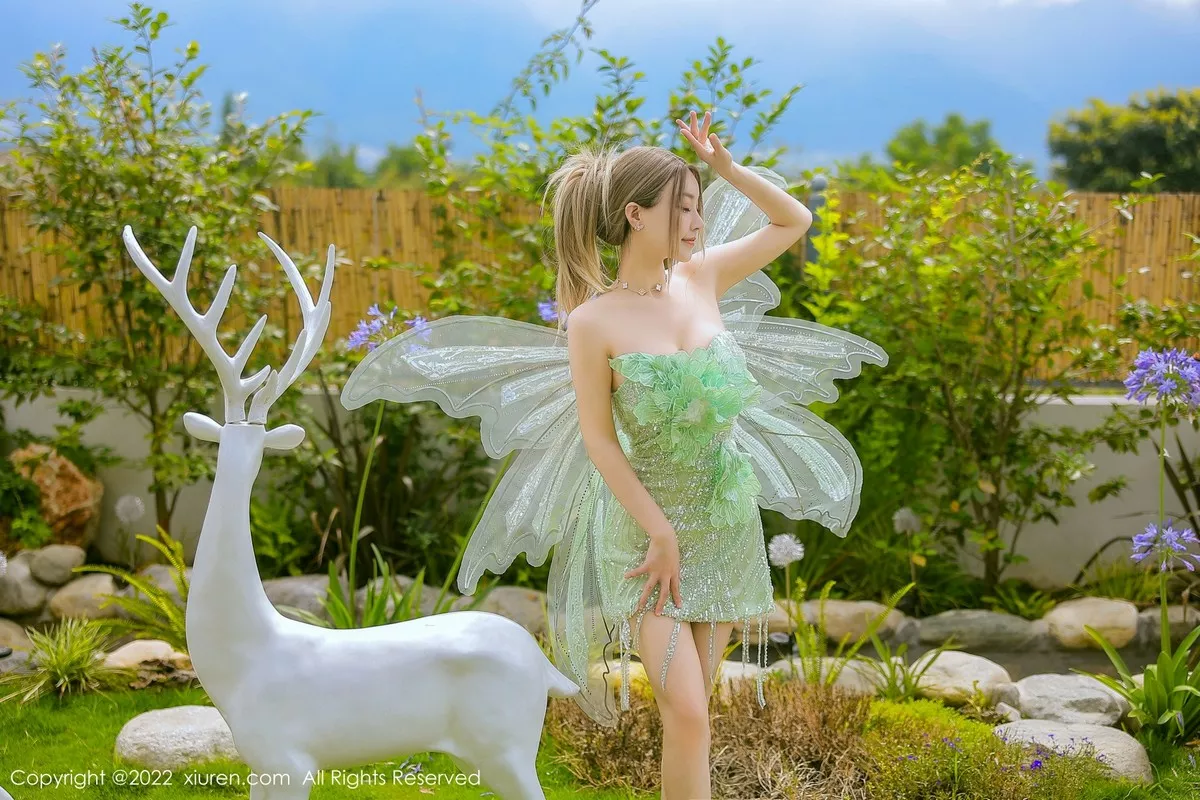 秀人集.com_[XiuRen秀人网]No.5382_女神朱可儿Flora大理旅拍绿色精灵服饰低胸秀傲人豪乳诱惑写真68P