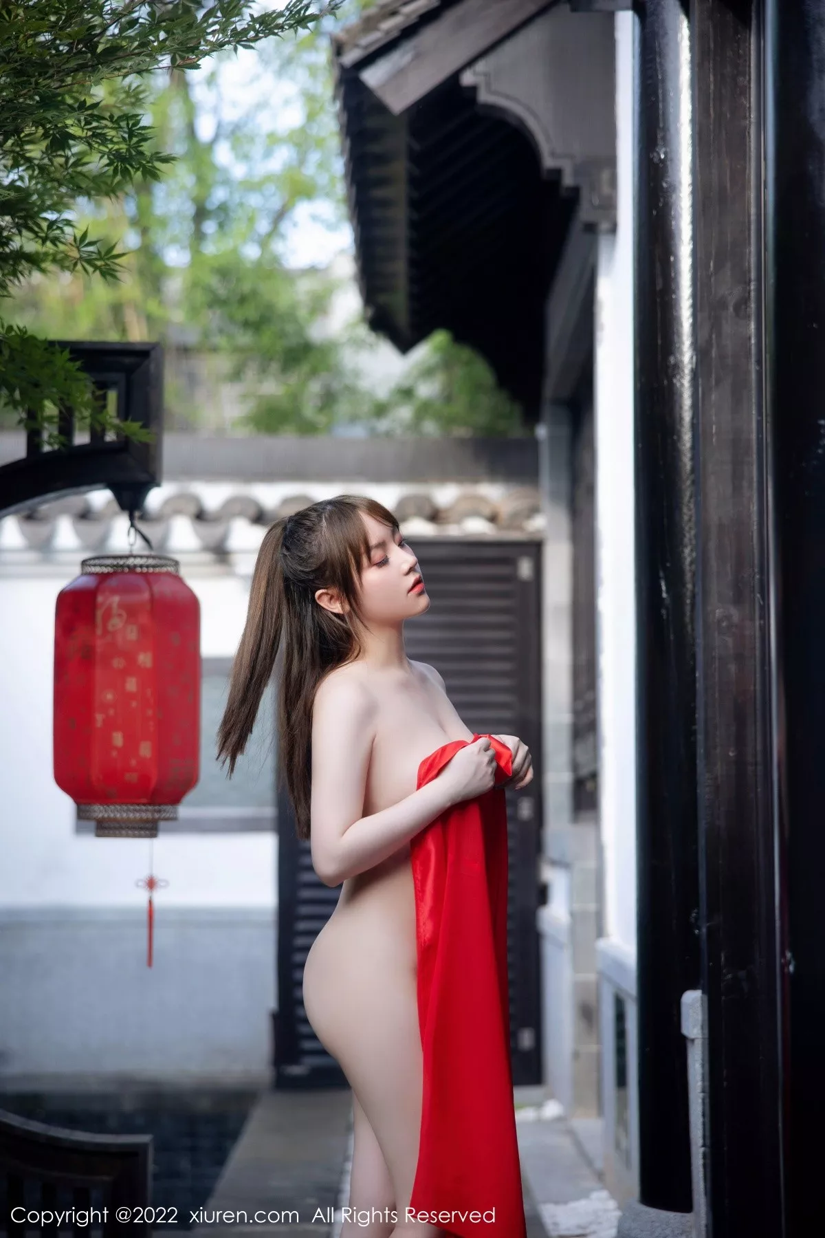 秀人集.com_[XiuRen秀人网]No.5414_模特豆瓣酱性感红色唐韵古装服饰半脱露傲人豪乳惹火诱惑写真80P