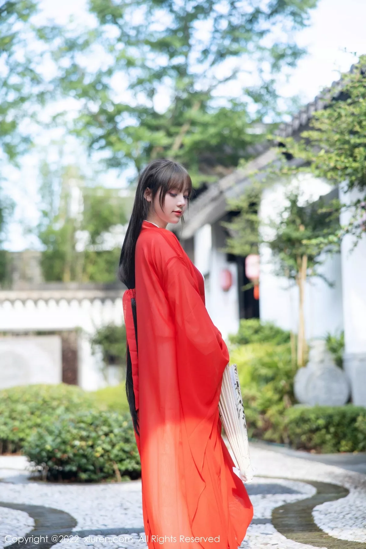 秀人集.com_[XiuRen秀人网]No.5414_模特豆瓣酱性感红色唐韵古装服饰半脱露傲人豪乳惹火诱惑写真80P