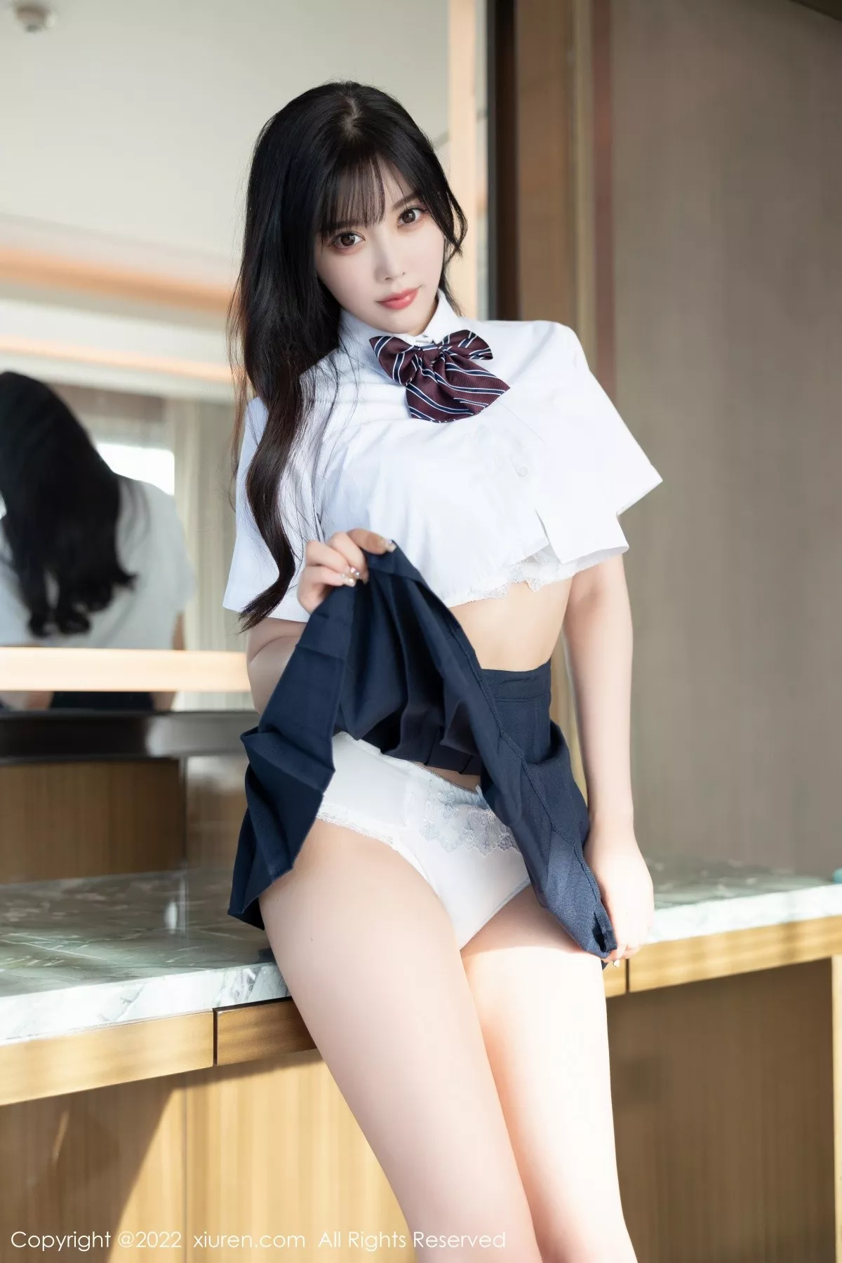 秀人集.com_[XiuRen秀人网]No.5338_女神杨晨晨Yome清爽学妹制服露蕾丝内衣秀完美身材诱惑写真82P