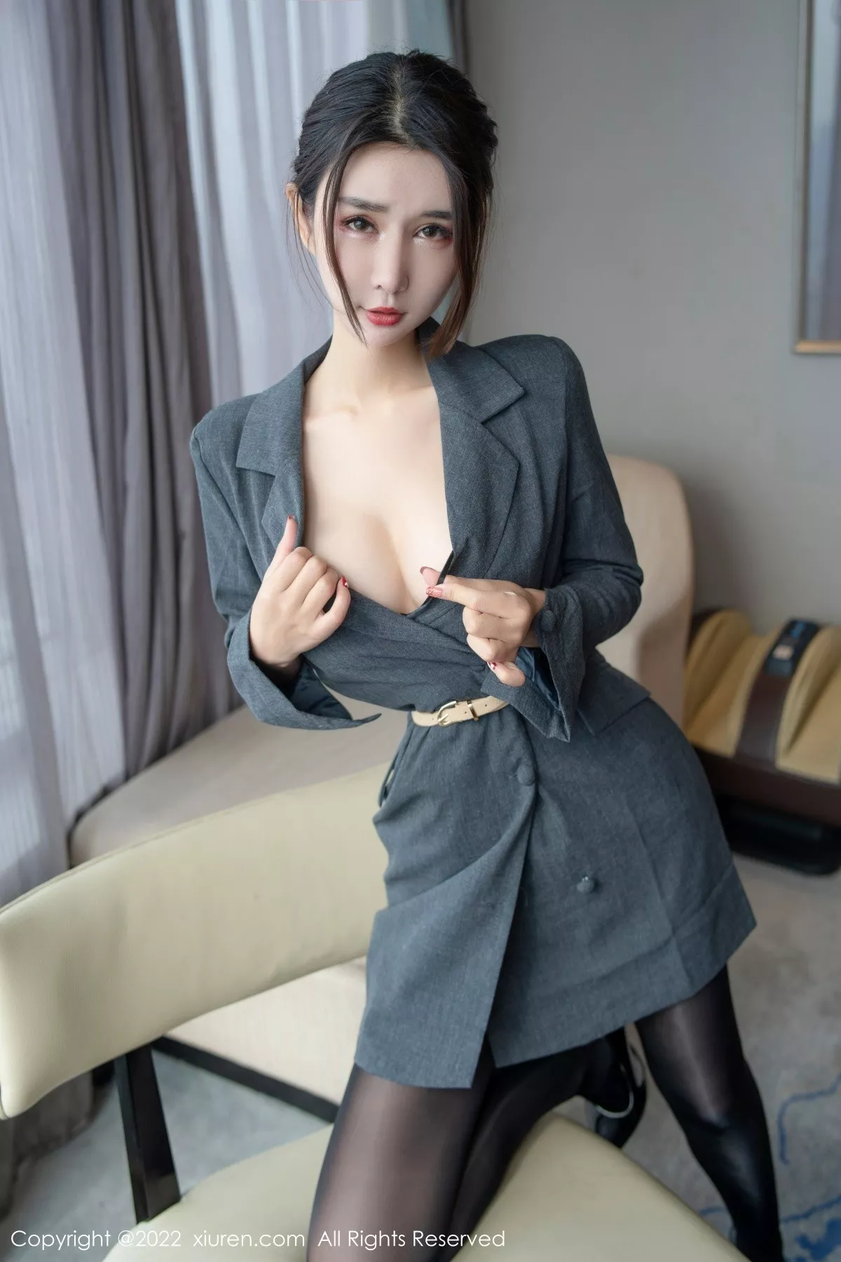 秀人集.com_[XiuRen秀人网]No.5332_模特夏沫沫tifa私房半脱露黑色连体丝袜秀完美身材撩人诱惑写真66P