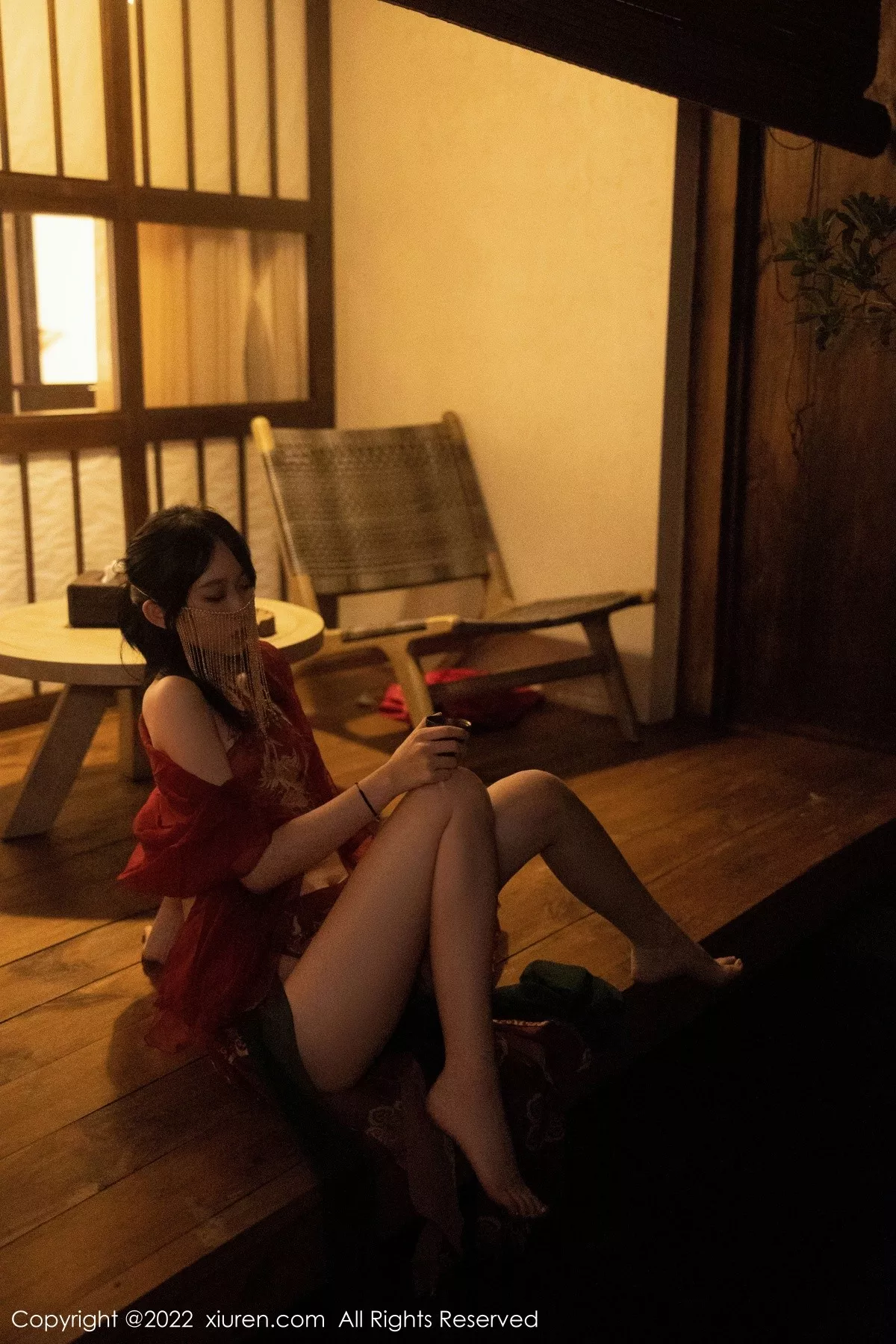 秀人集.com_[XiuRen秀人网]No.5527_模特奶瓶大理旅拍私房性感红色轻透古装服秀完美身材诱惑写真78P