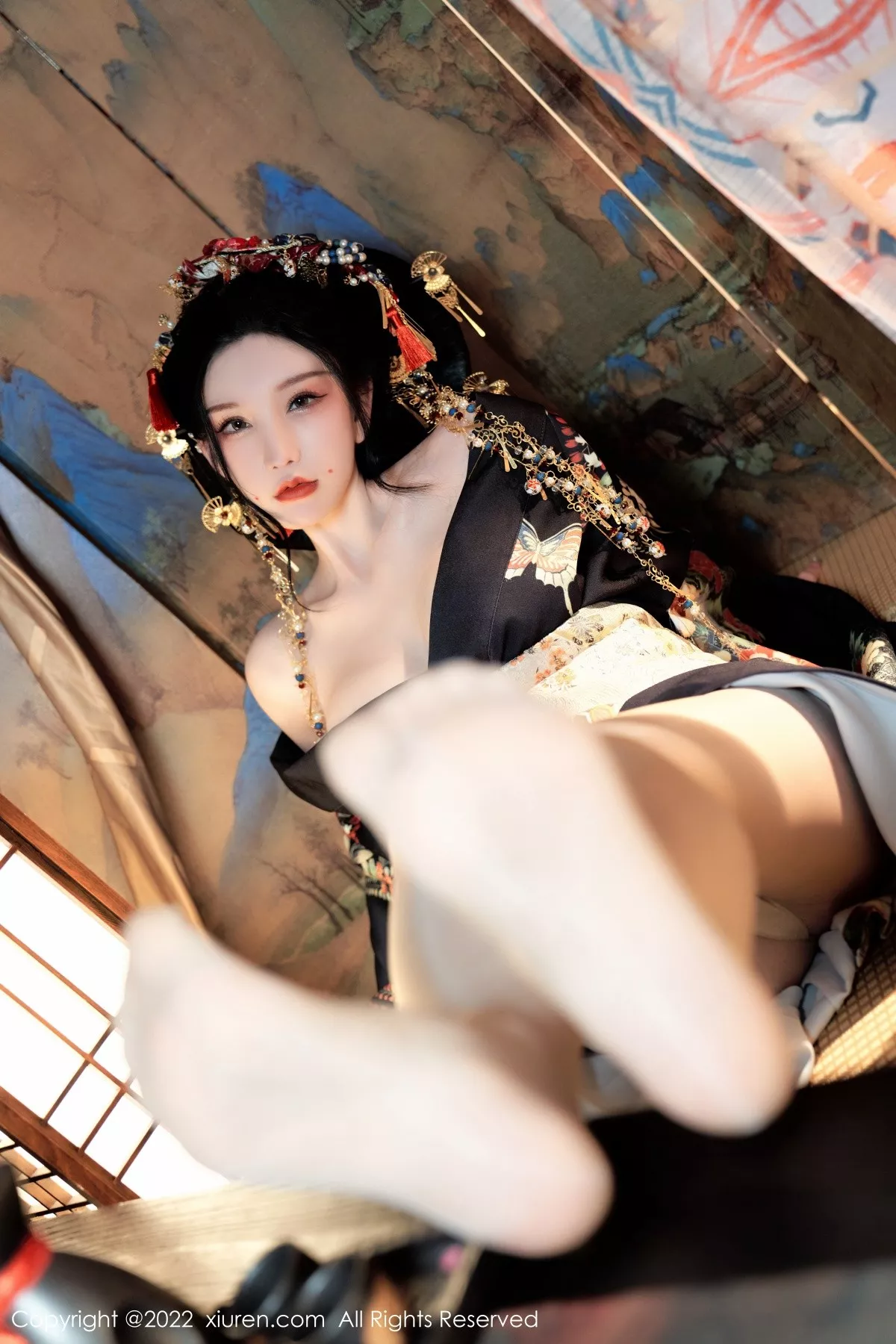 秀人集.com_[XiuRen秀人网]No.5537_女神周于希Sally宽衣解带主题日系风脱和服露翘臀美腿诱惑写真80P