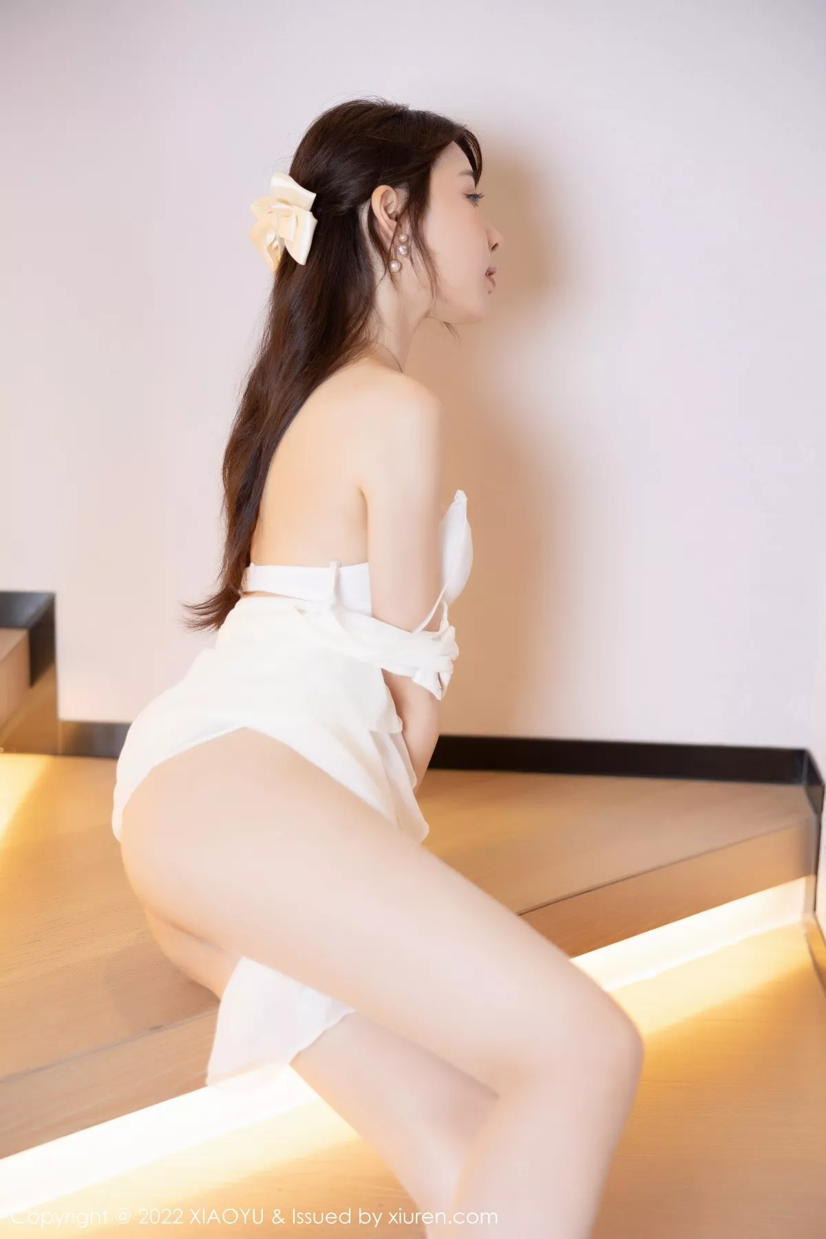 秀人集.com_[XiaoYu画语界]Vol.859_女神徐莉芝Booty脱白色连衣短裙露性感白色内衣完美诱惑写真77P