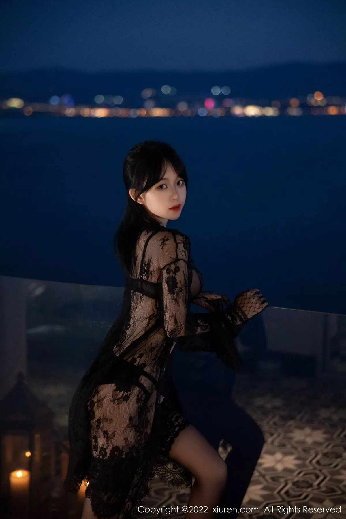 秀人集.com_[XiuRen秀人网]No.5491_模特奶瓶大理旅拍性感黑网纱披风露黑色轻透内衣极致魅惑写真70P