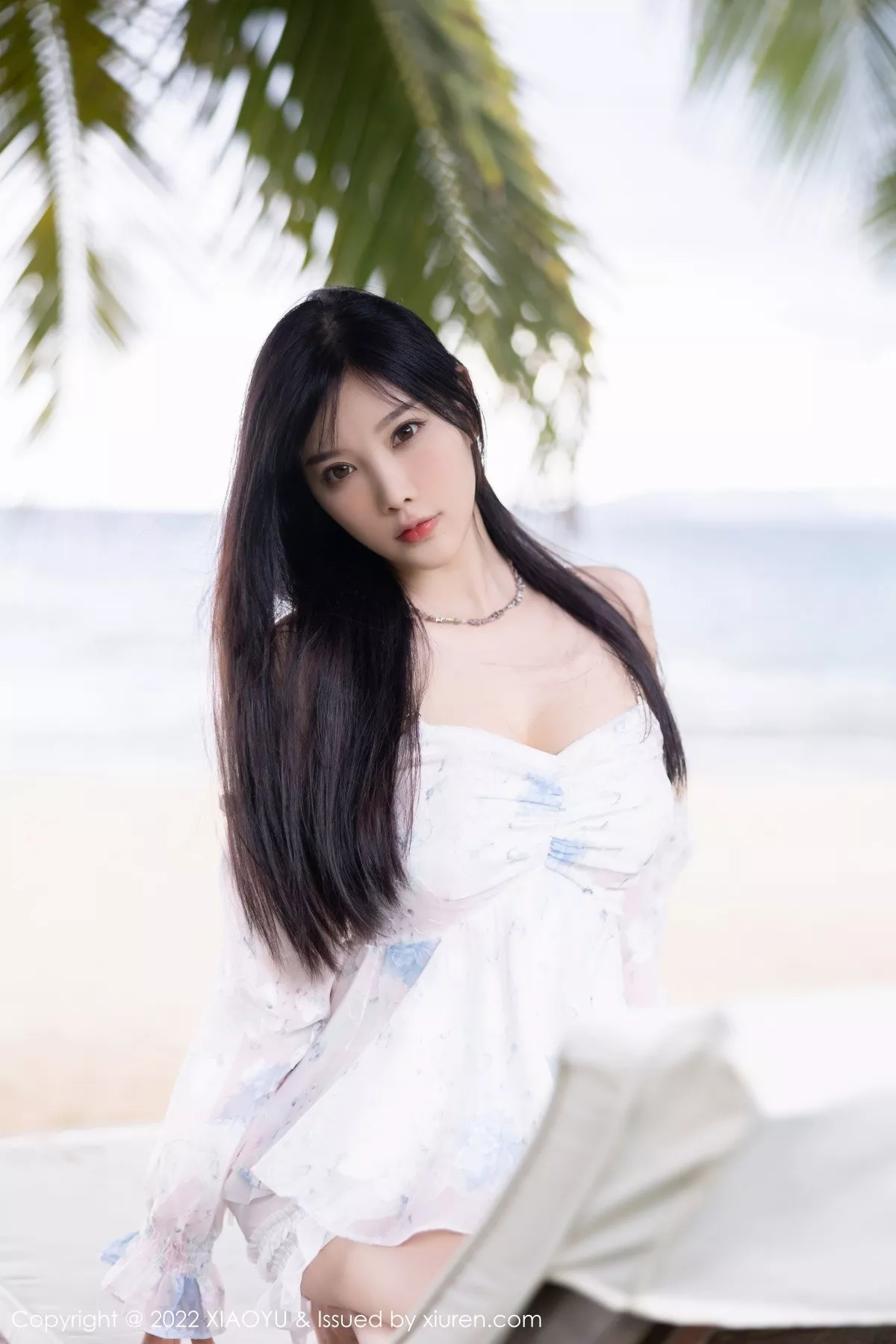 秀人集.com_[XiaoYu画语界]Vol.851_女神杨晨晨Yome白色露肩连衣裙+淡绿吊带裙秀完美身材诱惑写真80P