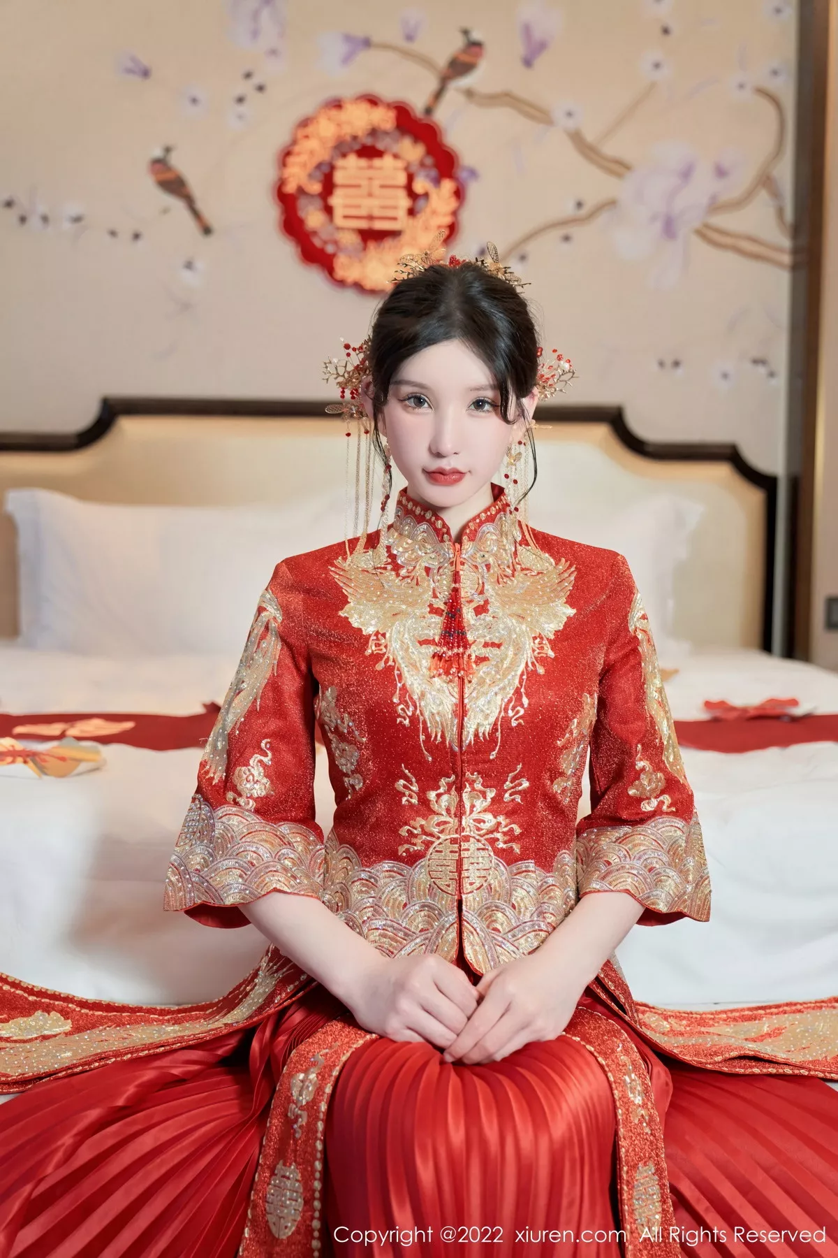 秀人集.com_[XiuRen秀人网]No.5675_女神周于希Sally私房脱新娘装露红色蕾丝内衣超薄肉丝诱惑写真80P