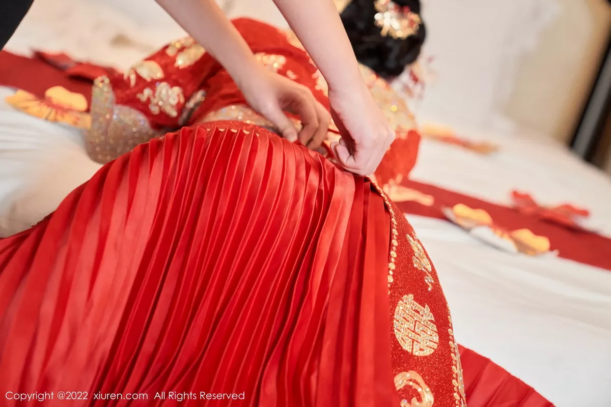 秀人集.com_[XiuRen秀人网]No.5675_女神周于希Sally私房脱新娘装露红色蕾丝内衣超薄肉丝诱惑写真80P