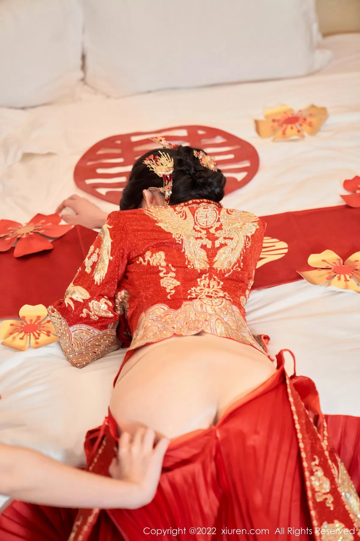 秀人集.com_[XiuRen秀人网]No.5675_女神周于希Sally私房脱新娘装露红色蕾丝内衣超薄肉丝诱惑写真80P