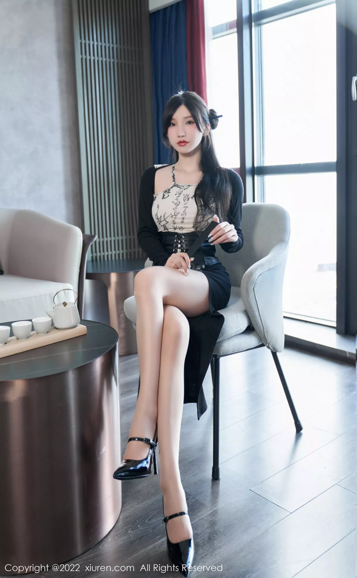 秀人集.com_[XiuRen秀人网]No.5623_女神周于希Sally性感拼色连衣裙配超薄开档肉丝绝美诱惑写真94P