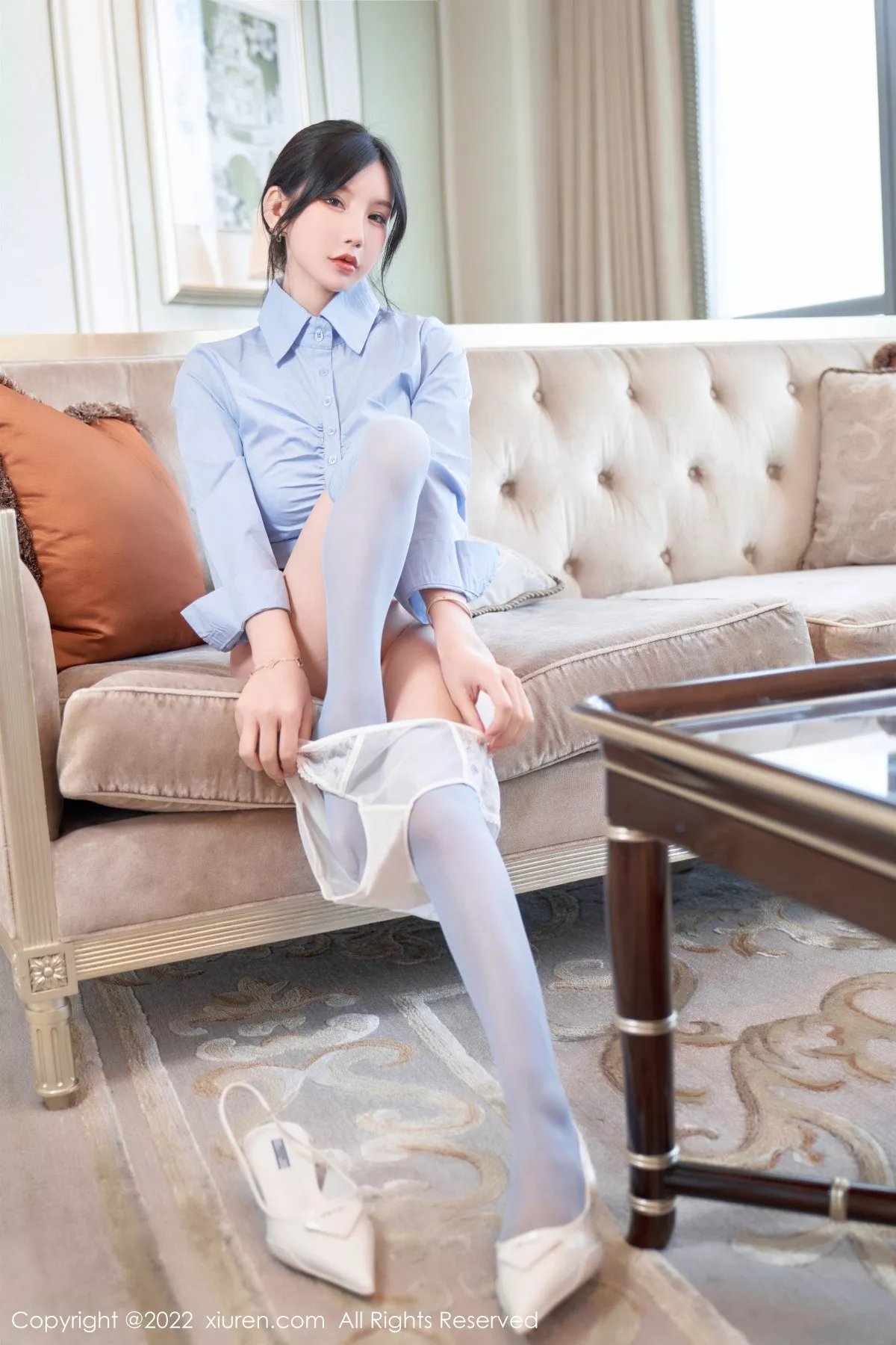 秀人集.com_[XiuRen秀人网]No.5812_女神周于希Sally性感衬衫配灰短裙露蕾丝内衣配超薄肉丝诱惑写真90P