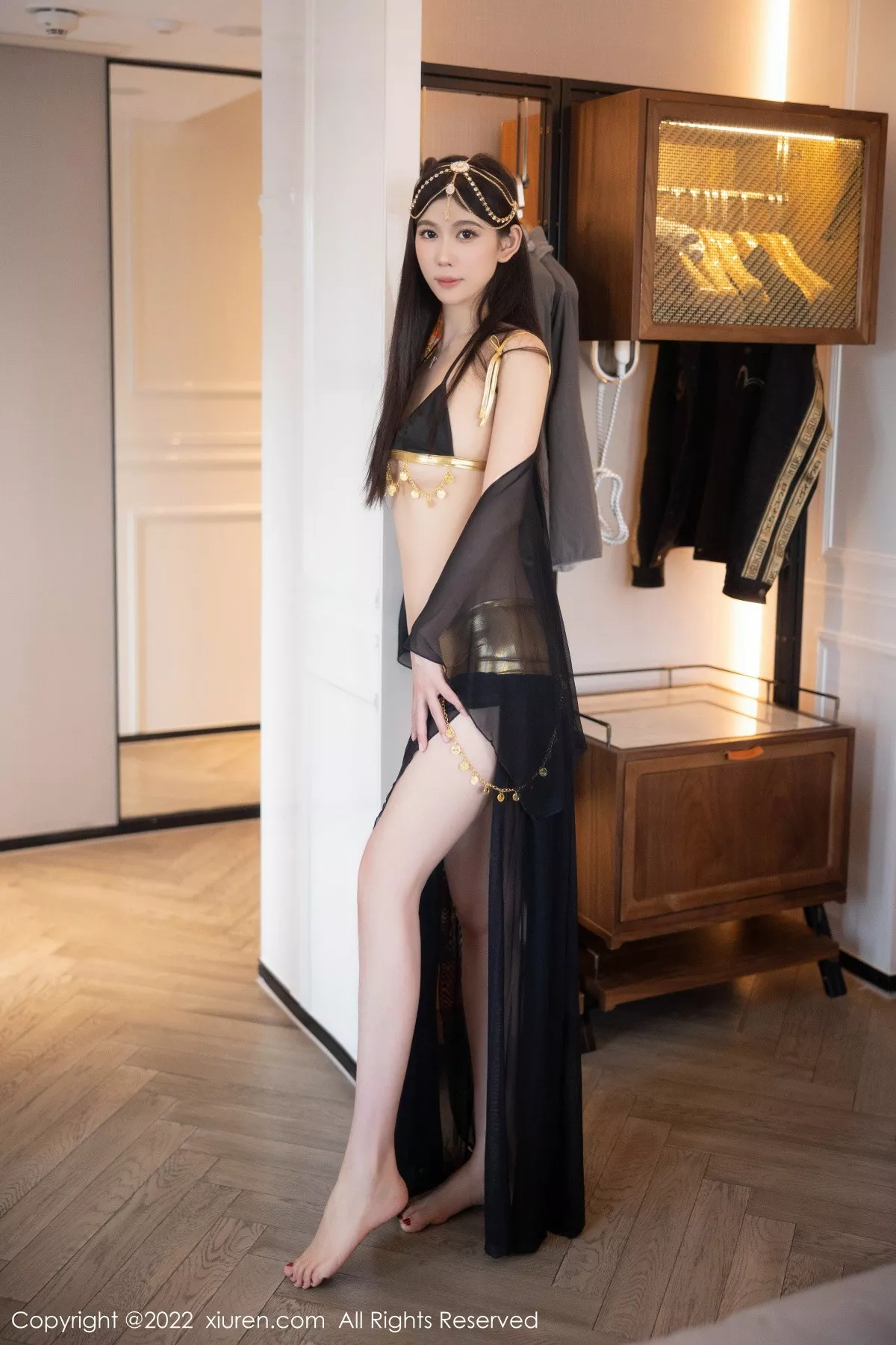 秀人集.com_[XiuRen秀人网]No.5849_模特李雅柔西域风情主题黑色薄纱遮面露性感内衣迷人诱惑写真65P