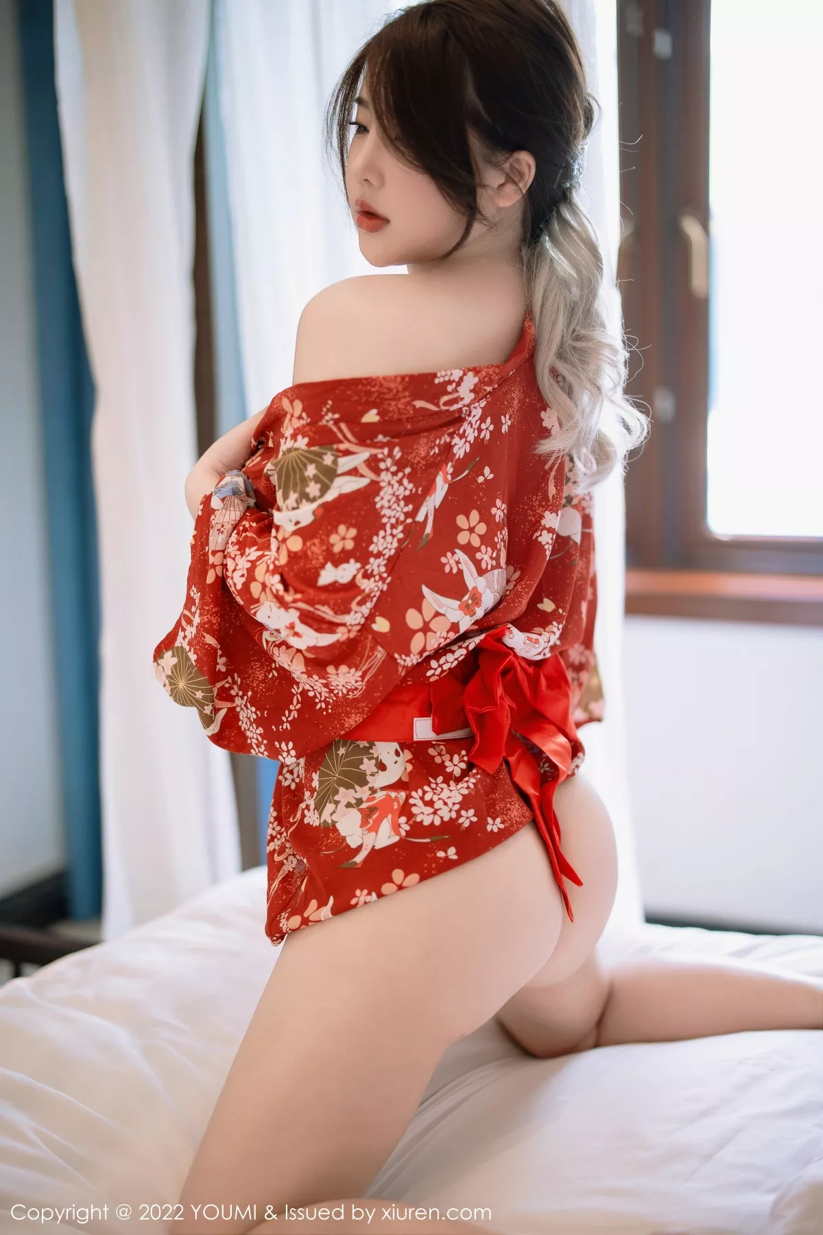 秀人集.com_[YouMi尤蜜荟]Vol.865_模特小海臀Rena西双版纳旅拍红色日式和服秀浑圆美臀诱惑写真68P