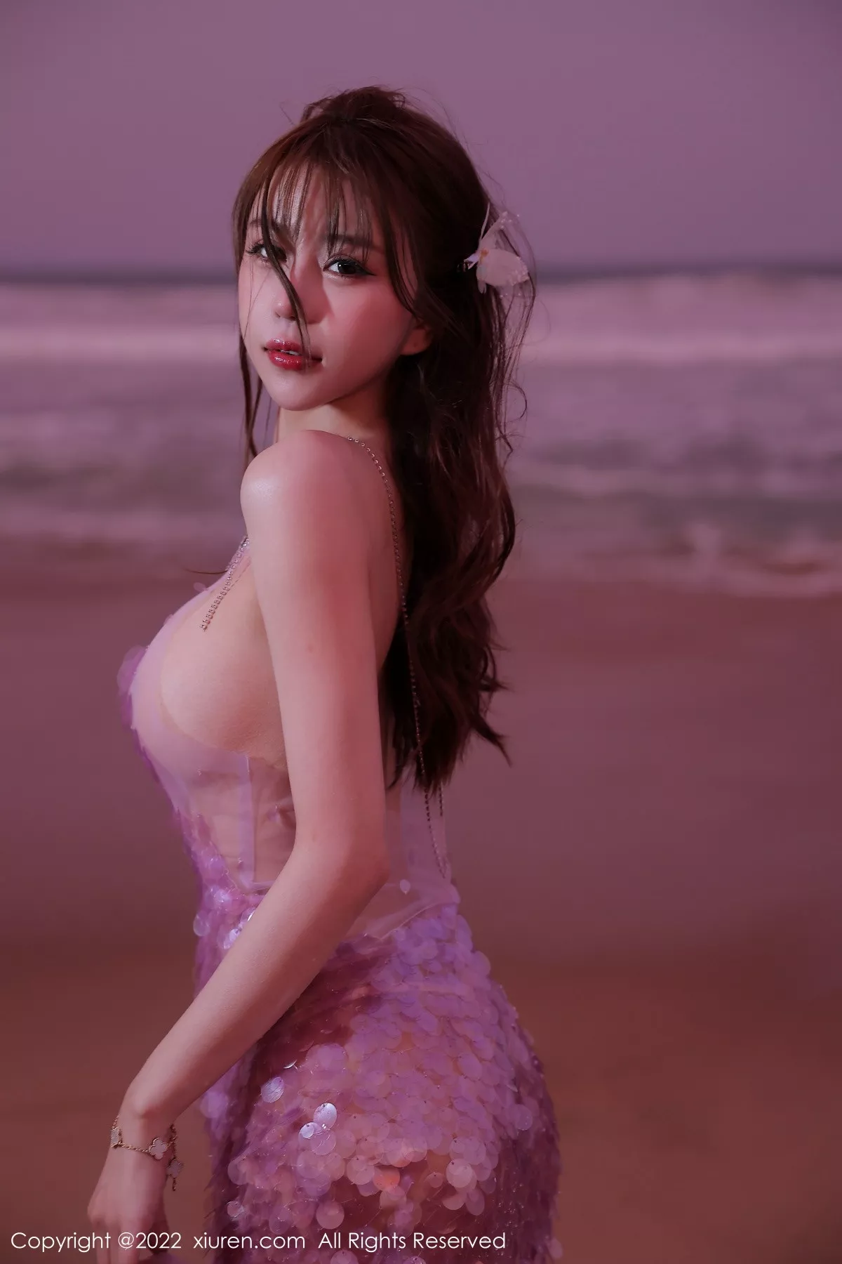 秀人集.com_[XiuRen秀人网]No.5890_模特tina_甜仔海南旅拍沙滩场景粉色真空裙秀凹凸身材诱惑写真53P