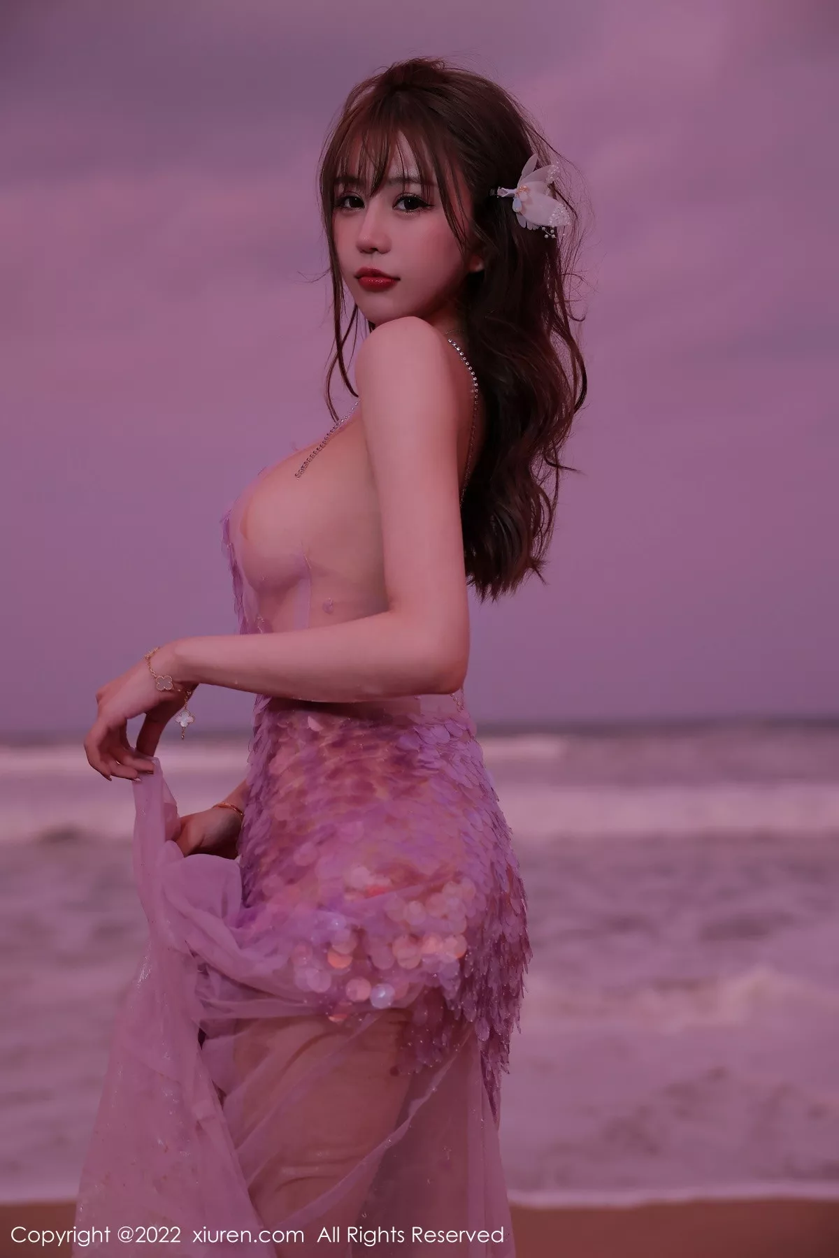 秀人集.com_[XiuRen秀人网]No.5890_模特tina_甜仔海南旅拍沙滩场景粉色真空裙秀凹凸身材诱惑写真53P