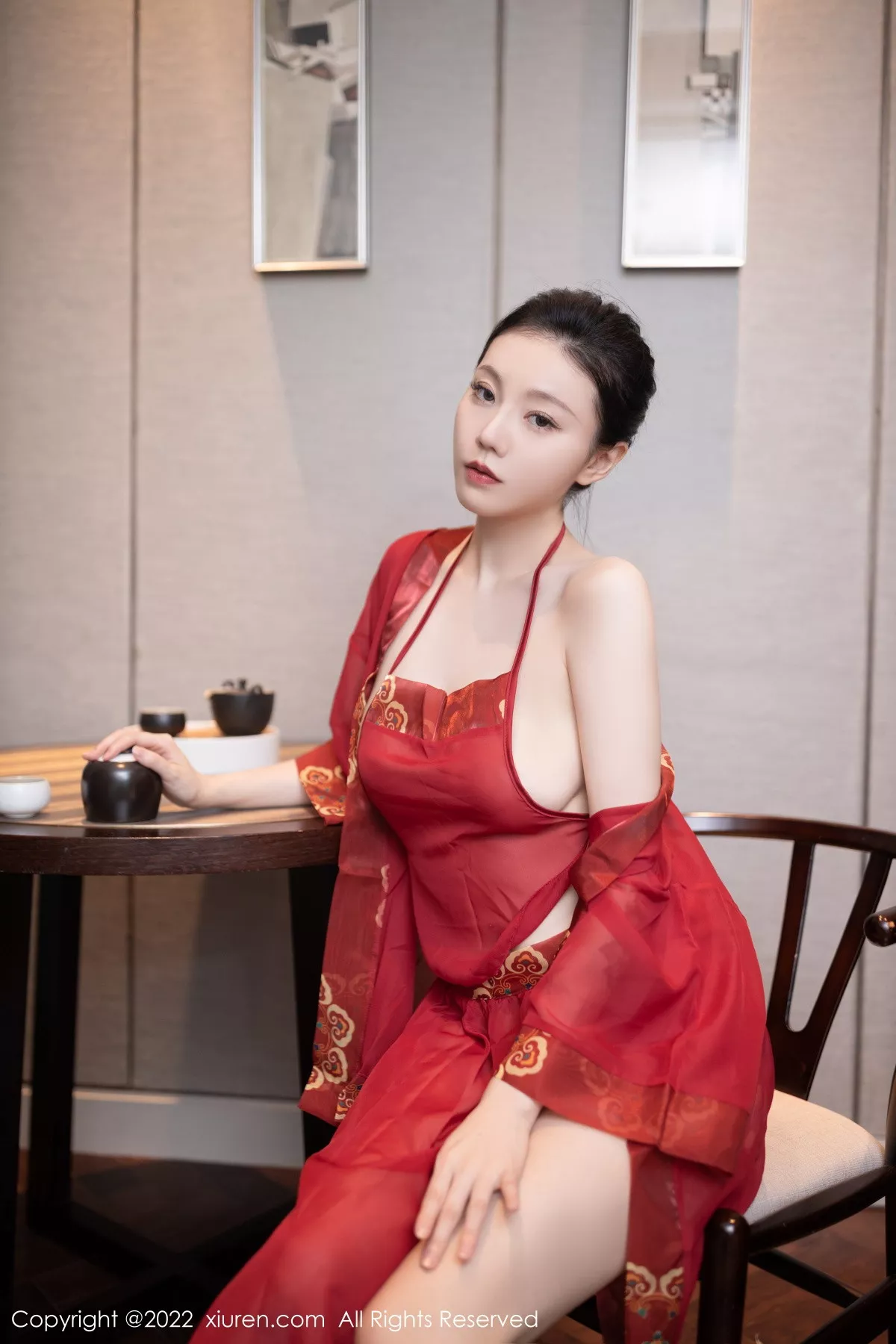 秀人集.com_[XiuRen秀人网]No.5992_模特安然anran性感红色轻透薄纱布兜秀曼妙身姿惹火诱惑写真80P