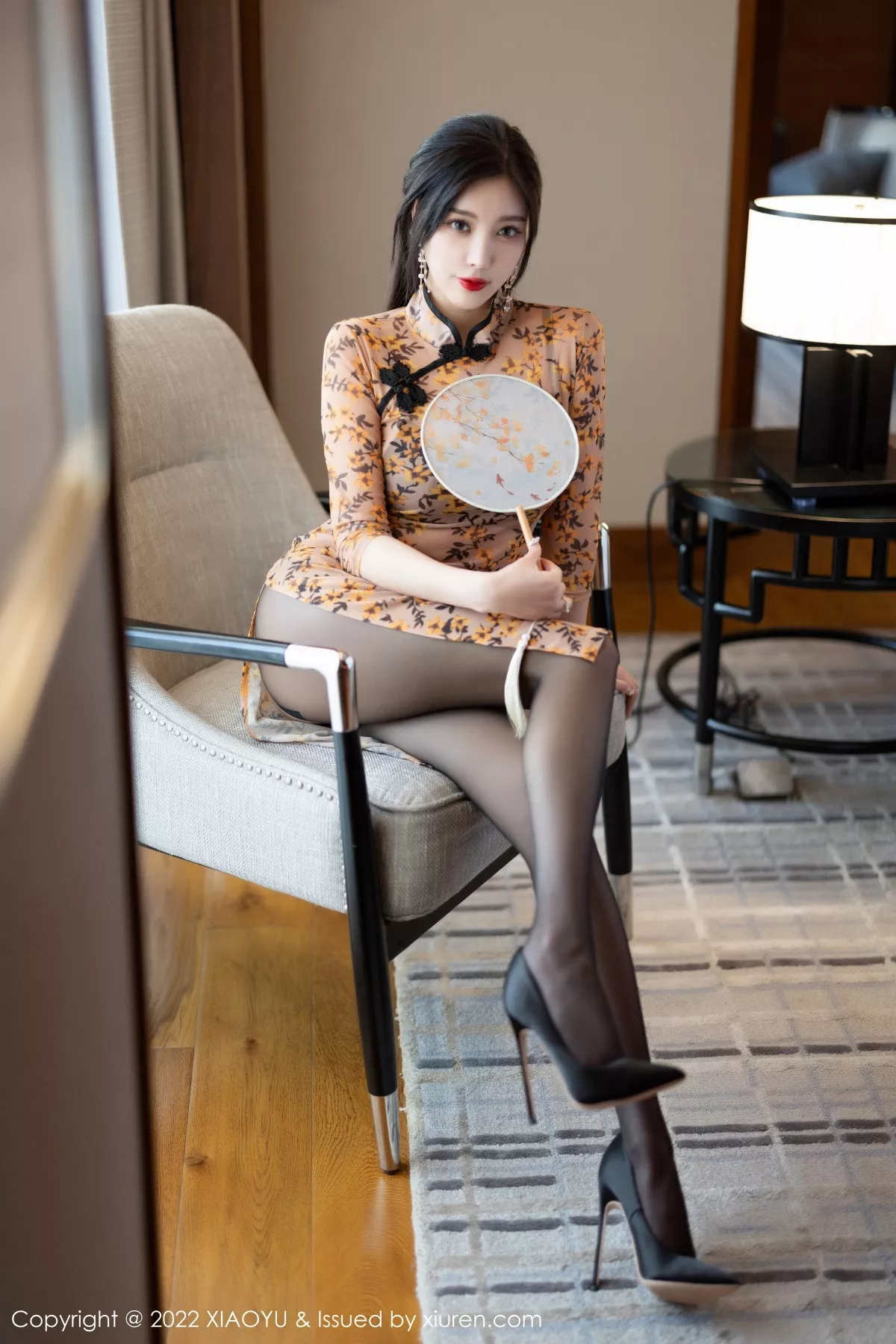 秀人集.com_[XiaoYu画语界]Vol.927_女神杨晨晨Yome脱轻透旗袍露黑色蕾丝内衣配开档黑丝诱惑写真88P