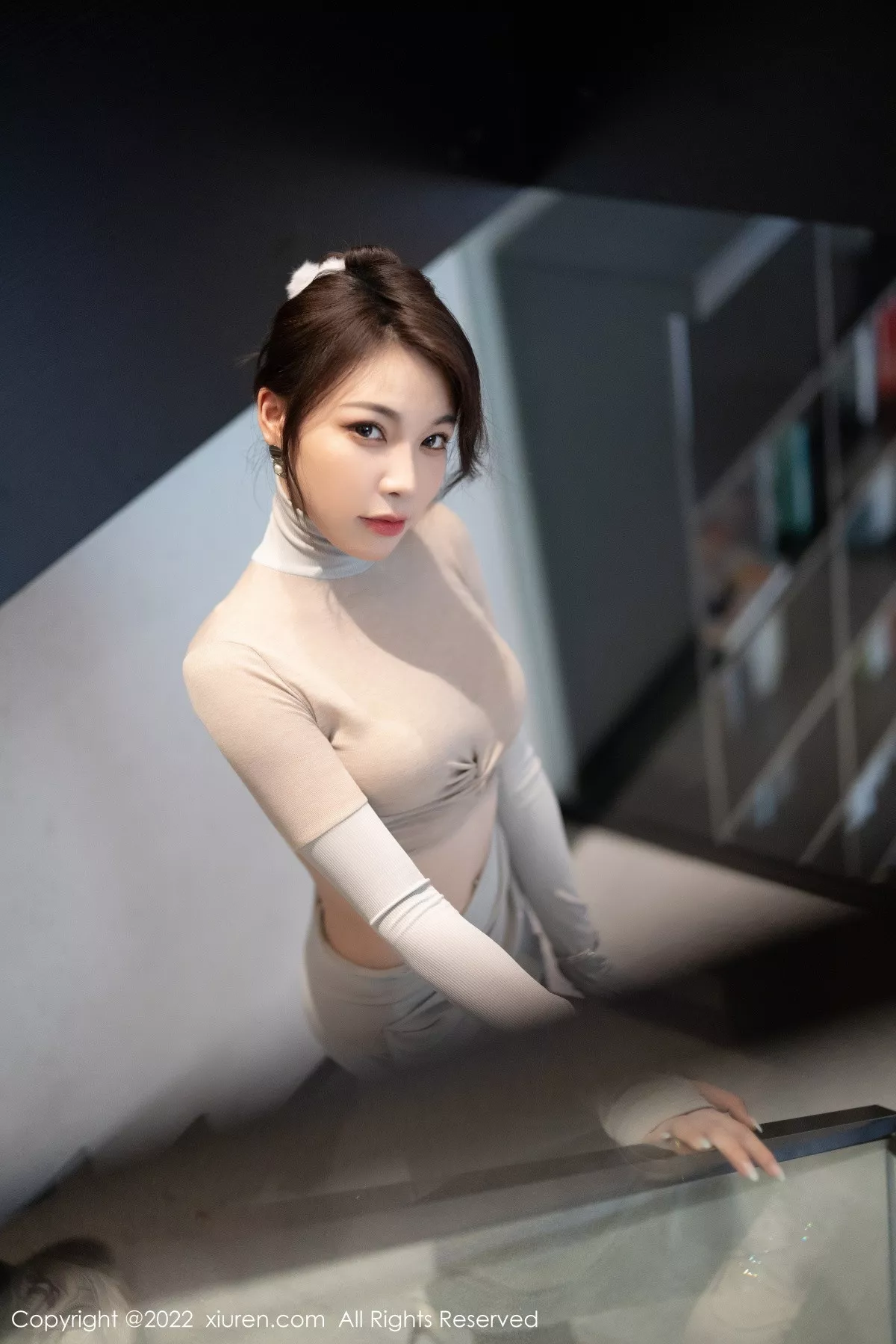 秀人集.com_[XiuRen秀人网]No.5895_女神徐莉芝Booty性感浅色上衣配长裙露超薄黑丝迷人诱惑写真91P