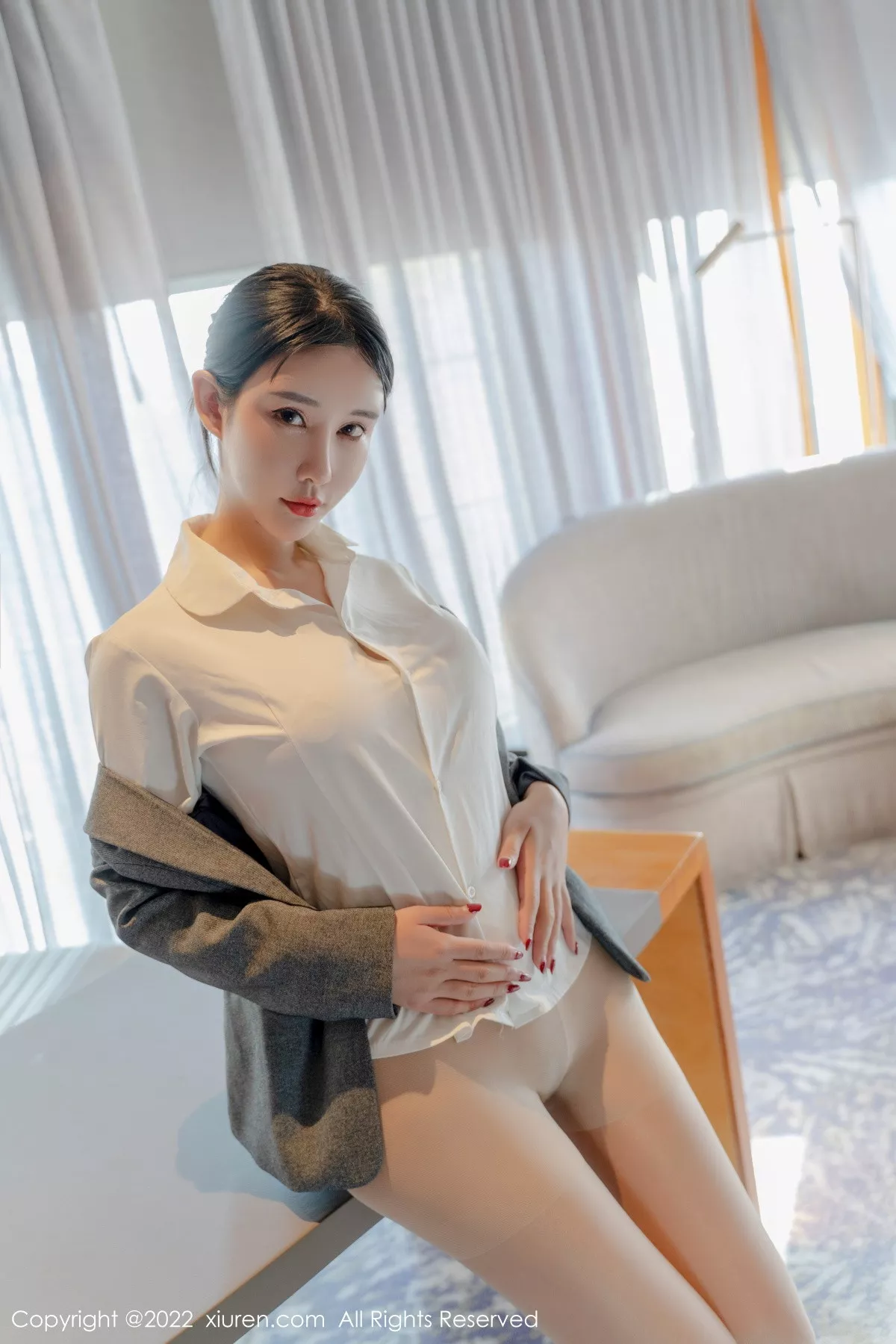 秀人集.com_[XiuRen秀人网]No.6054_模特夏沫沫tifa私人秘书主题白衬衣配超薄无内肉丝惹火诱惑写真64P