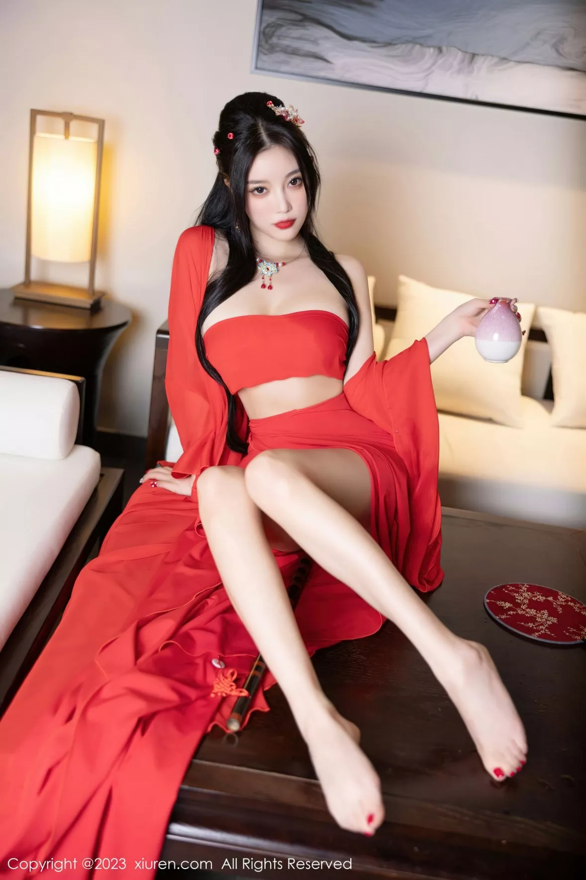 秀人集.com_[XiuRen秀人网]No.6149_女神杨晨晨Yome温泉性感半透红色丝绸秀丰满身材惹火诱惑写真88P