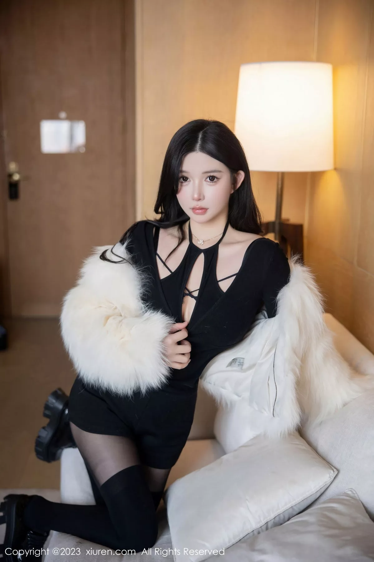 秀人集.com_[XiuRen秀人网]No.6212_模特林珊珊黑色收身服饰露性感黑色轻透蕾丝内衣极致诱惑写真81P